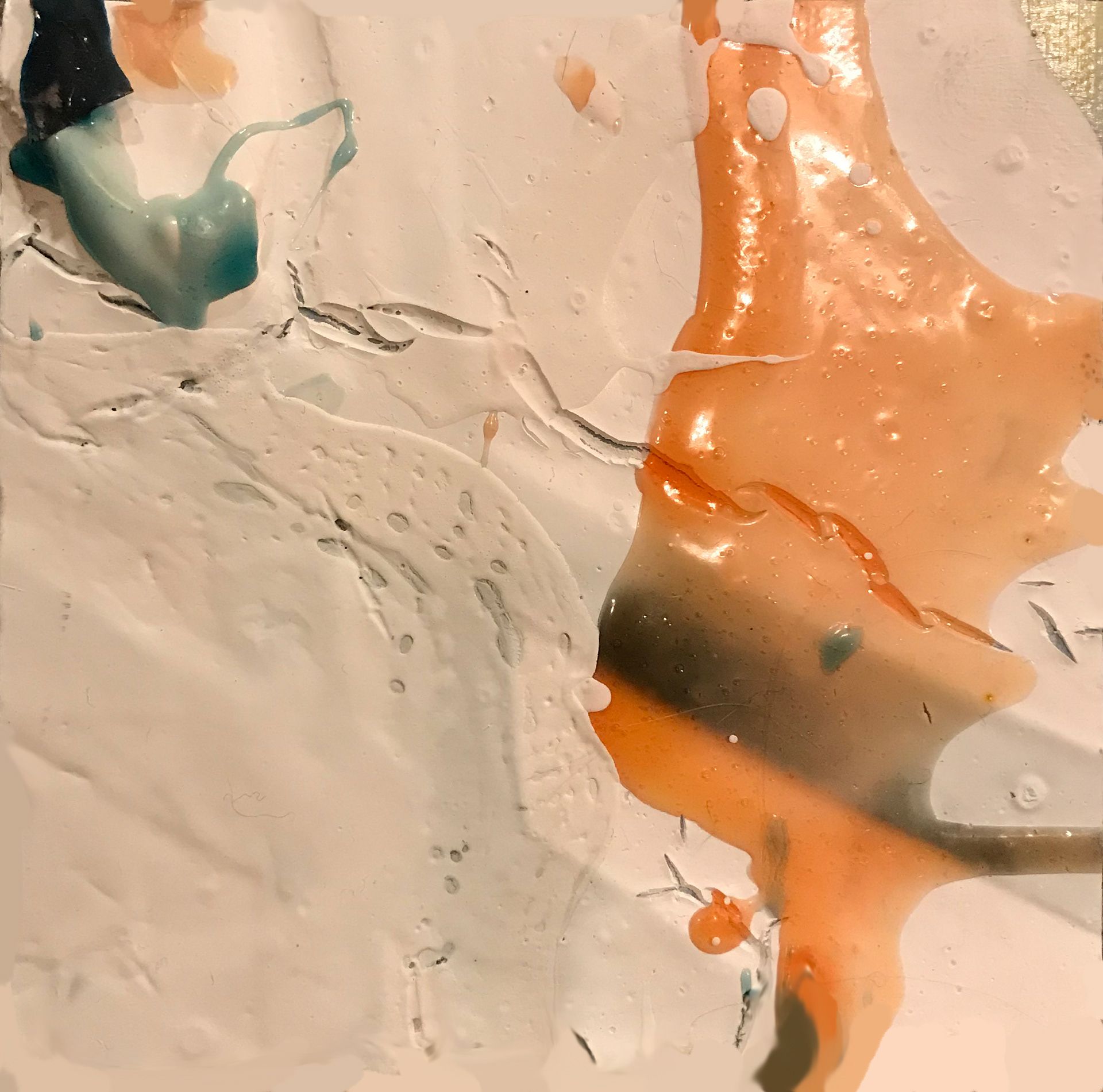 I Recognize you (4), mixed media, 5" x 5", 2020