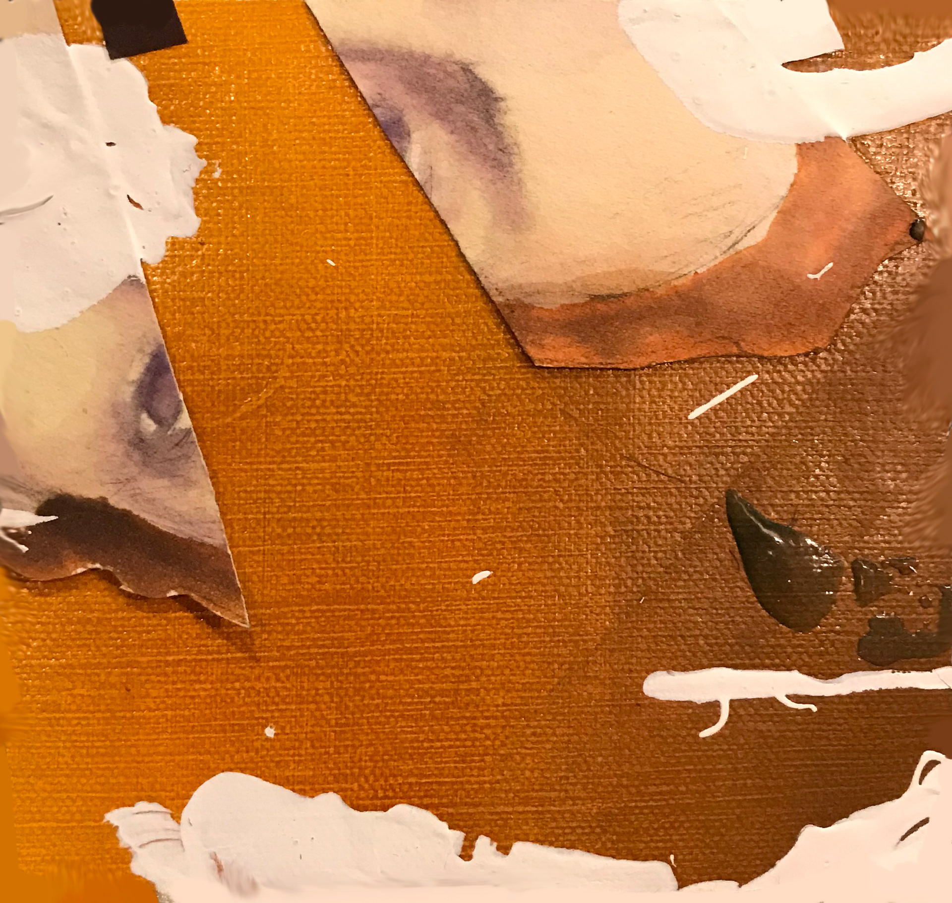 I Recognize you (10), mixed media, 5" x 5", 2020