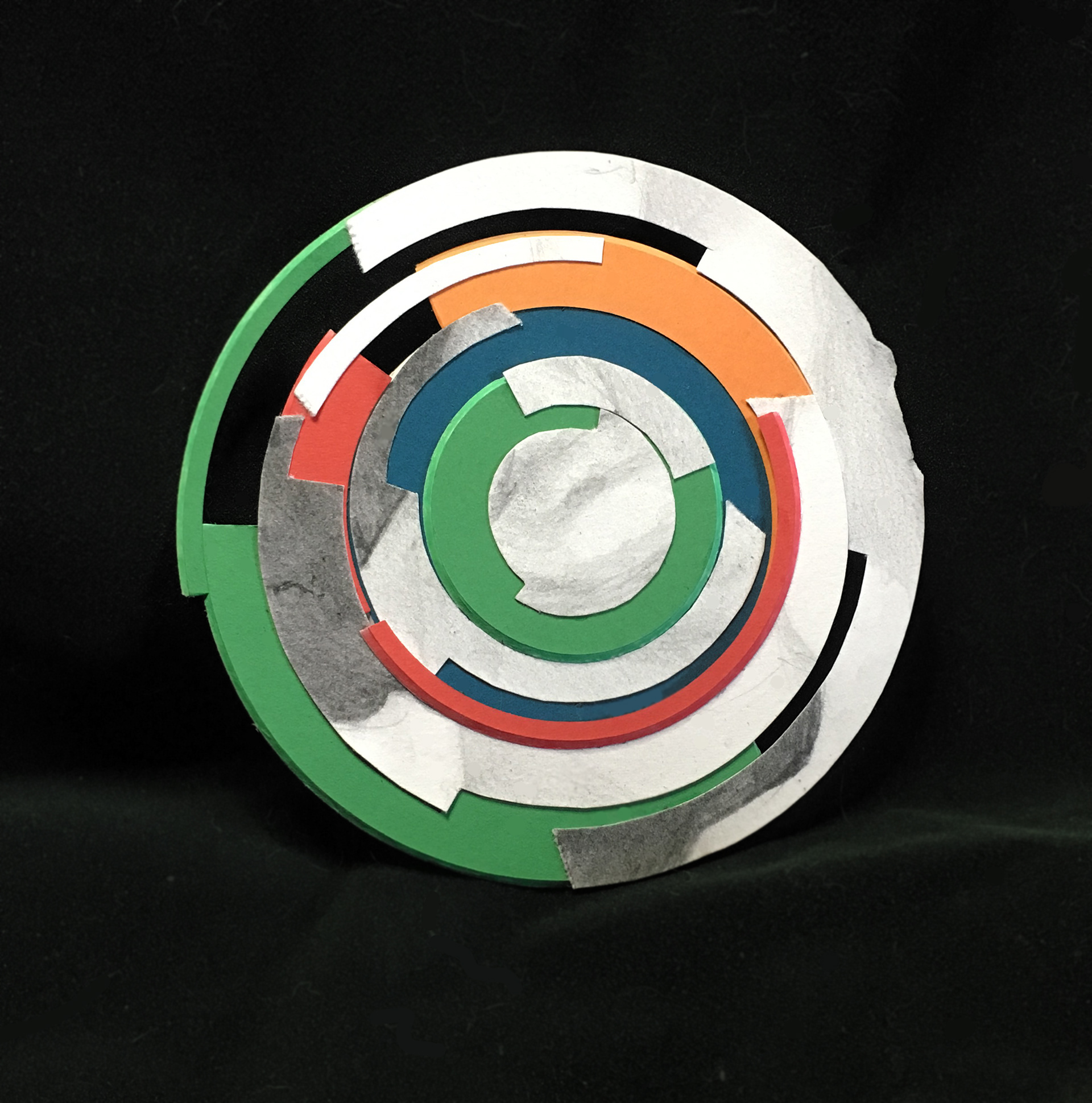 Measurement #4, graphite and matboard, 6"x6"