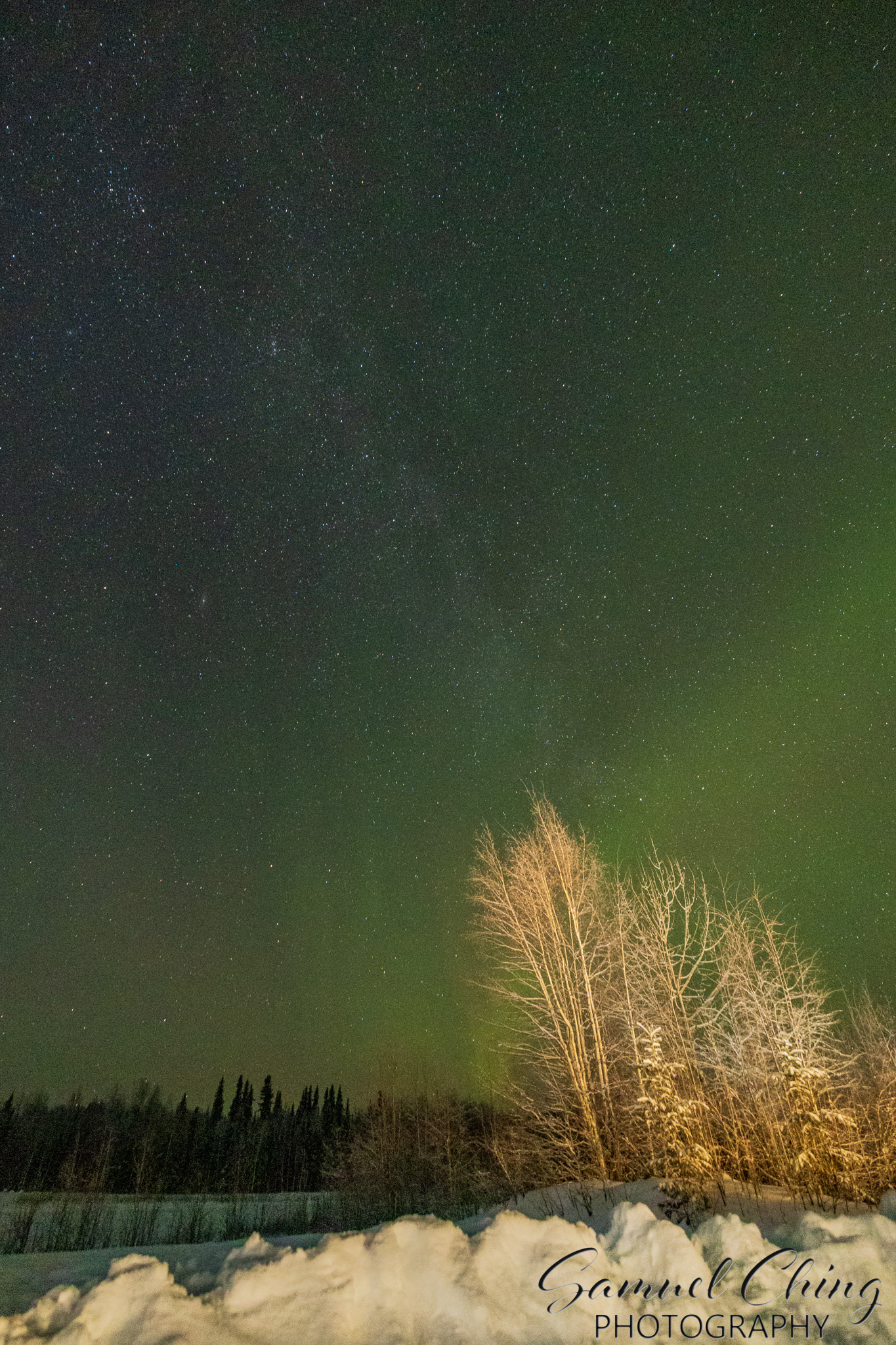 Northern Lights and Milky Way, Fairbanks, AK