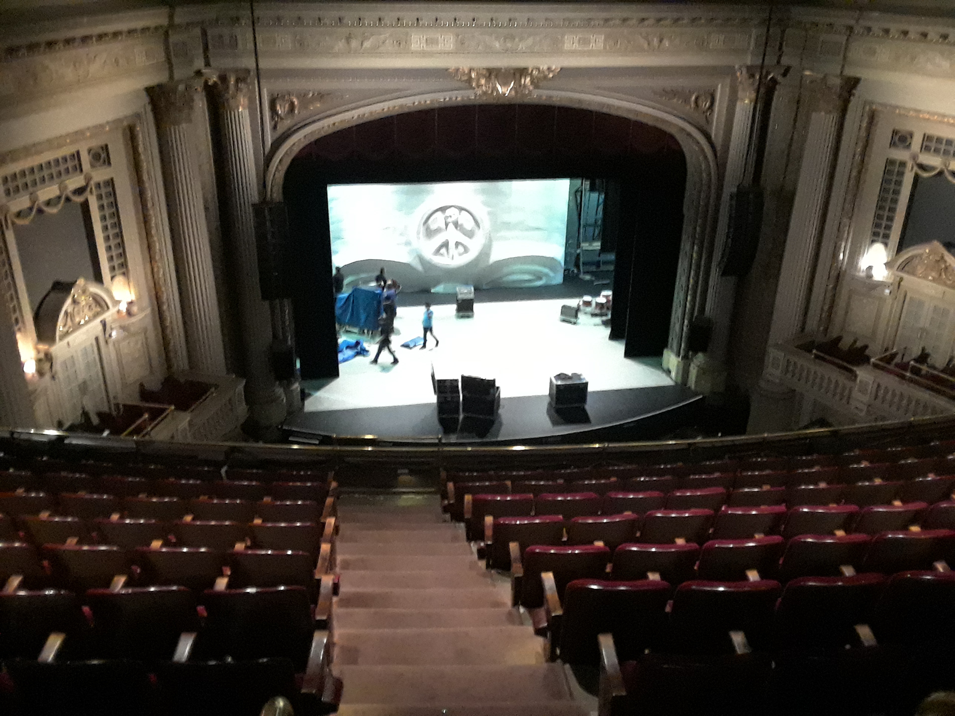 View of the stage at the Majestic Theatre in Dallas, TX.