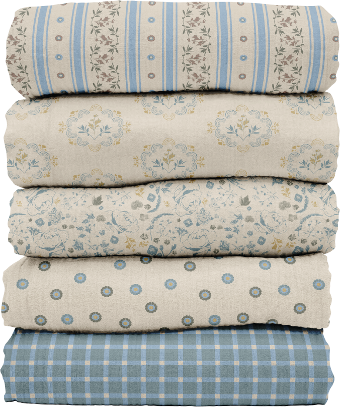 Cozy Fields - Blankets Blue and Yellow