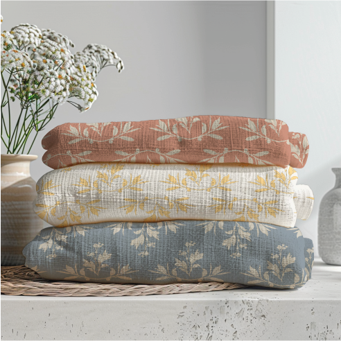 LeafWays - Blankets in Blue Yellow Red