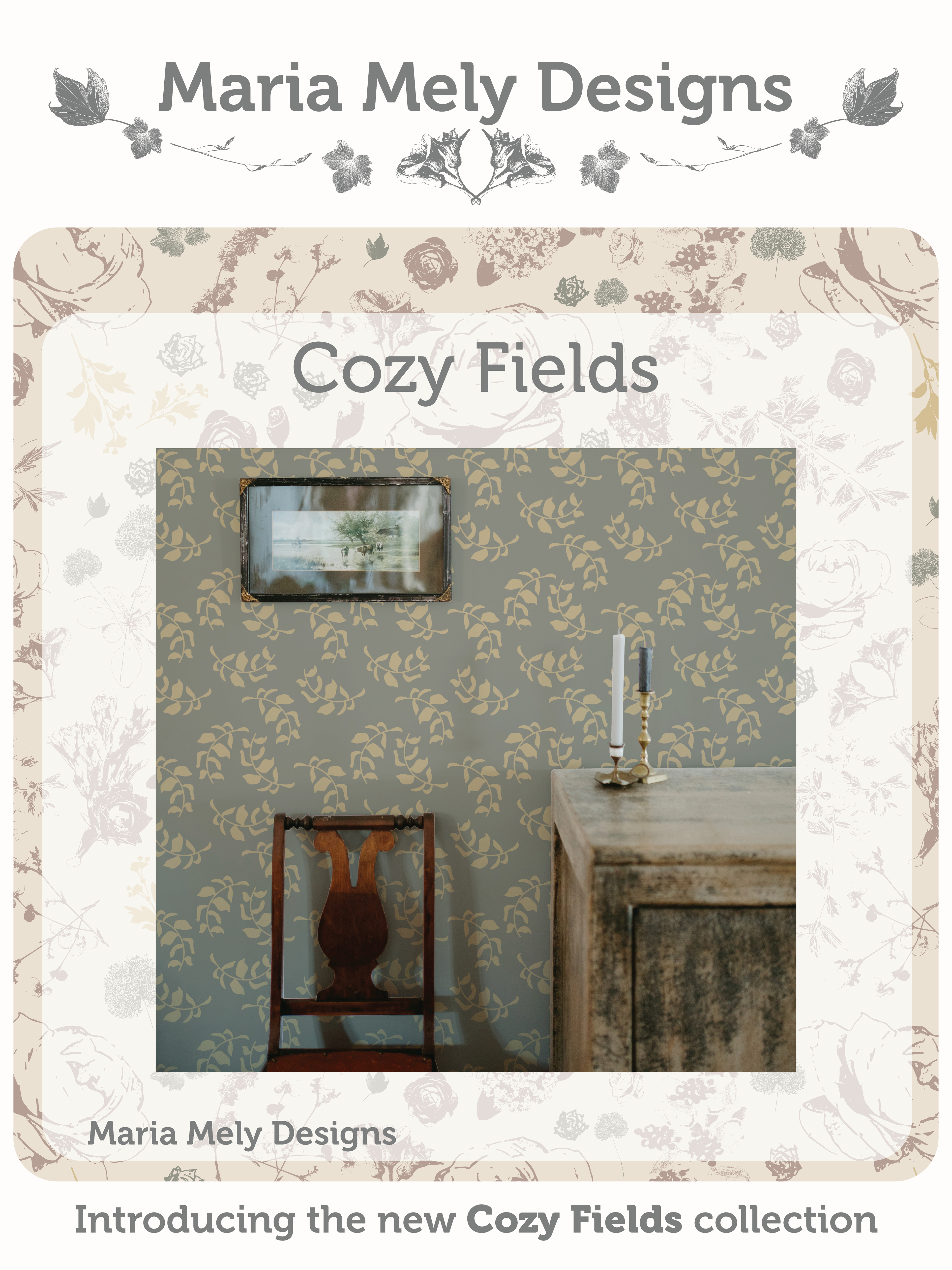 Cozy Fields - Green Wallpaper