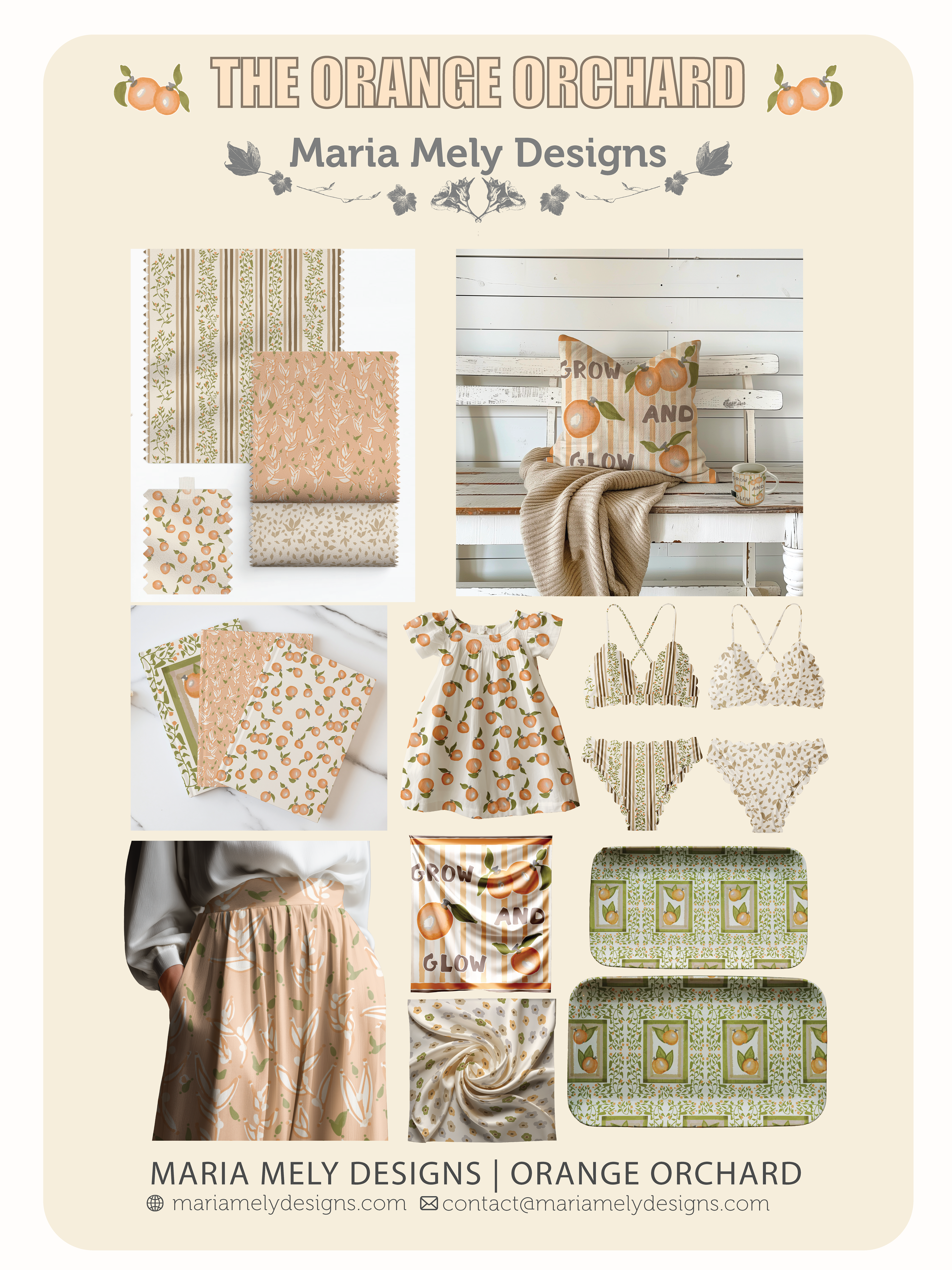 The Orange Orchard - Product Samples