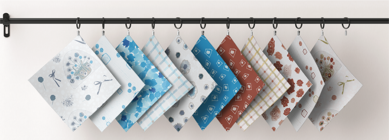 Floral Strokes - Fabric Samples