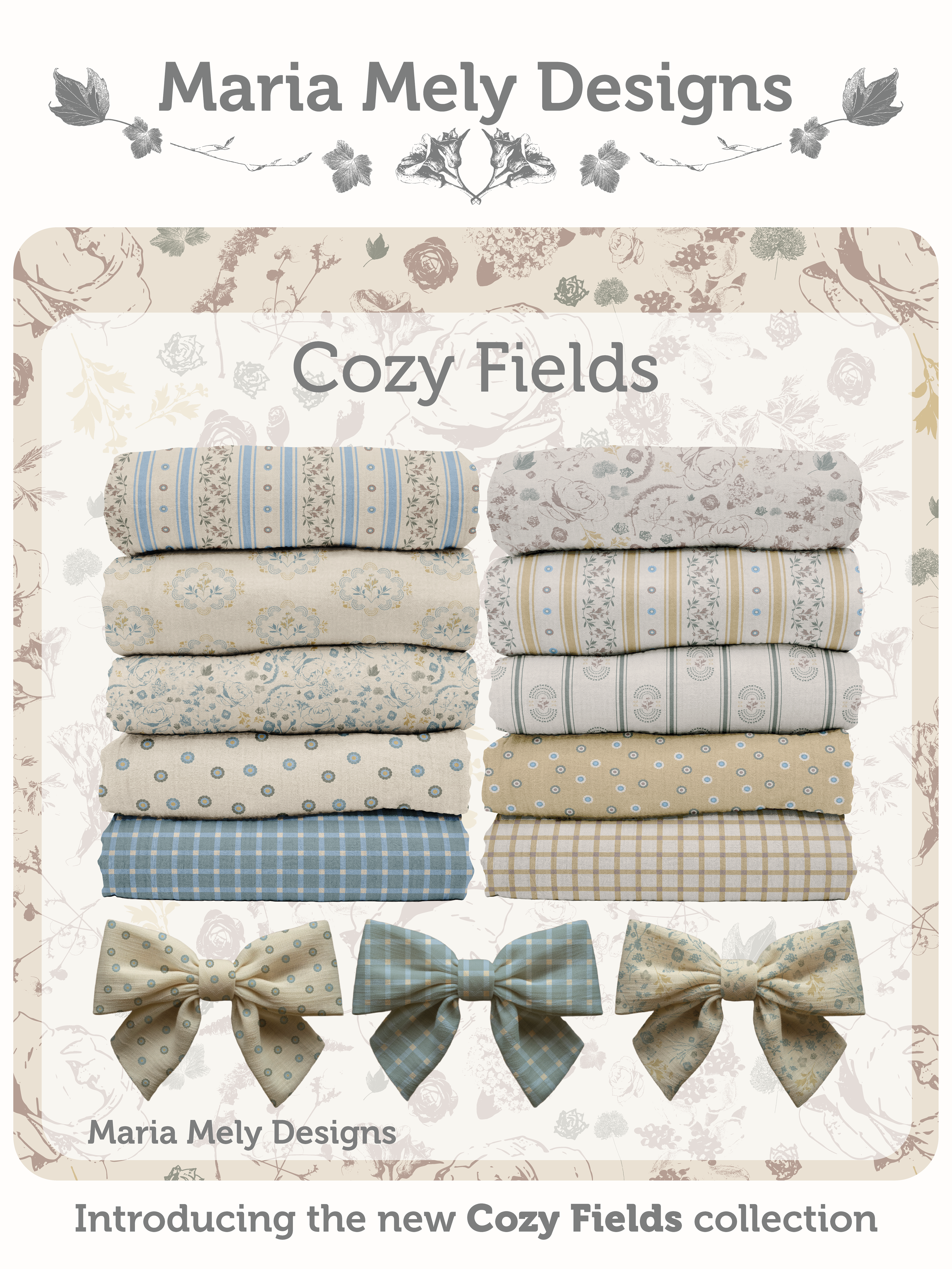 Cozy Fields - Blankets and Bows samples