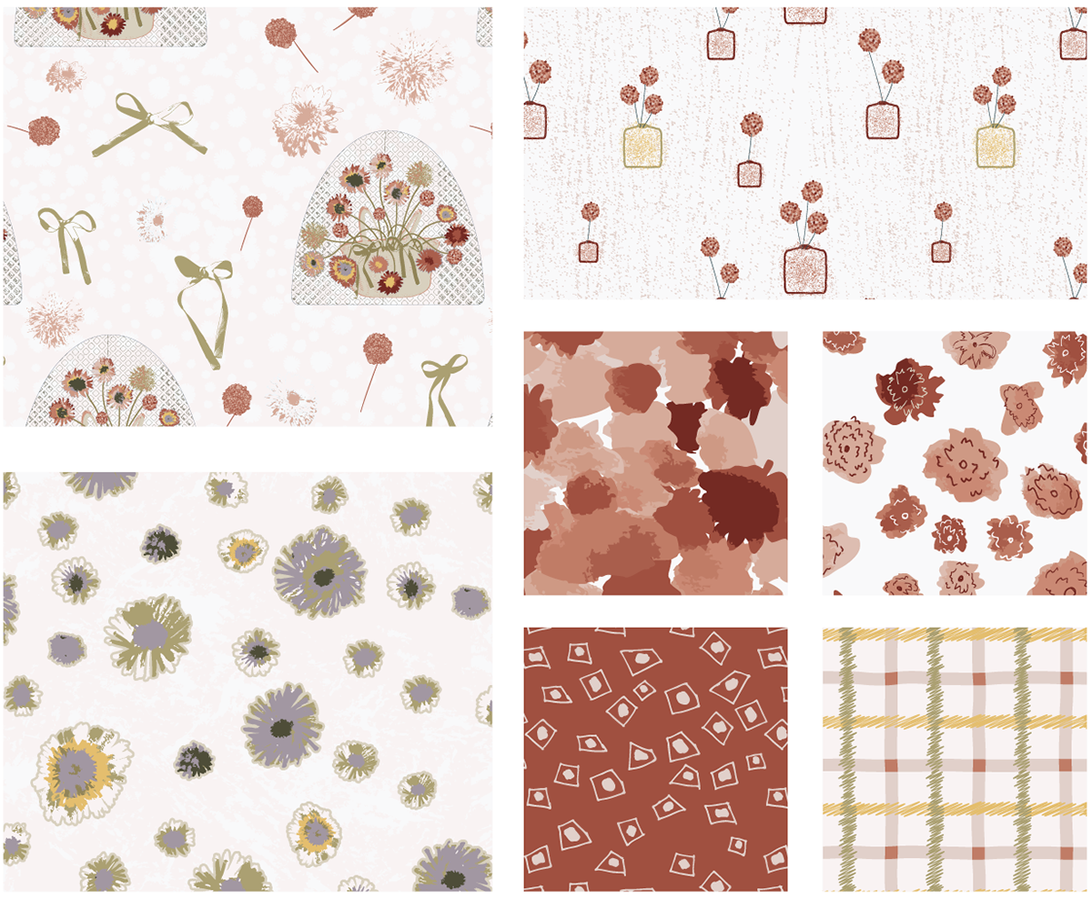 Floral Strokes - Terracotta Bliss