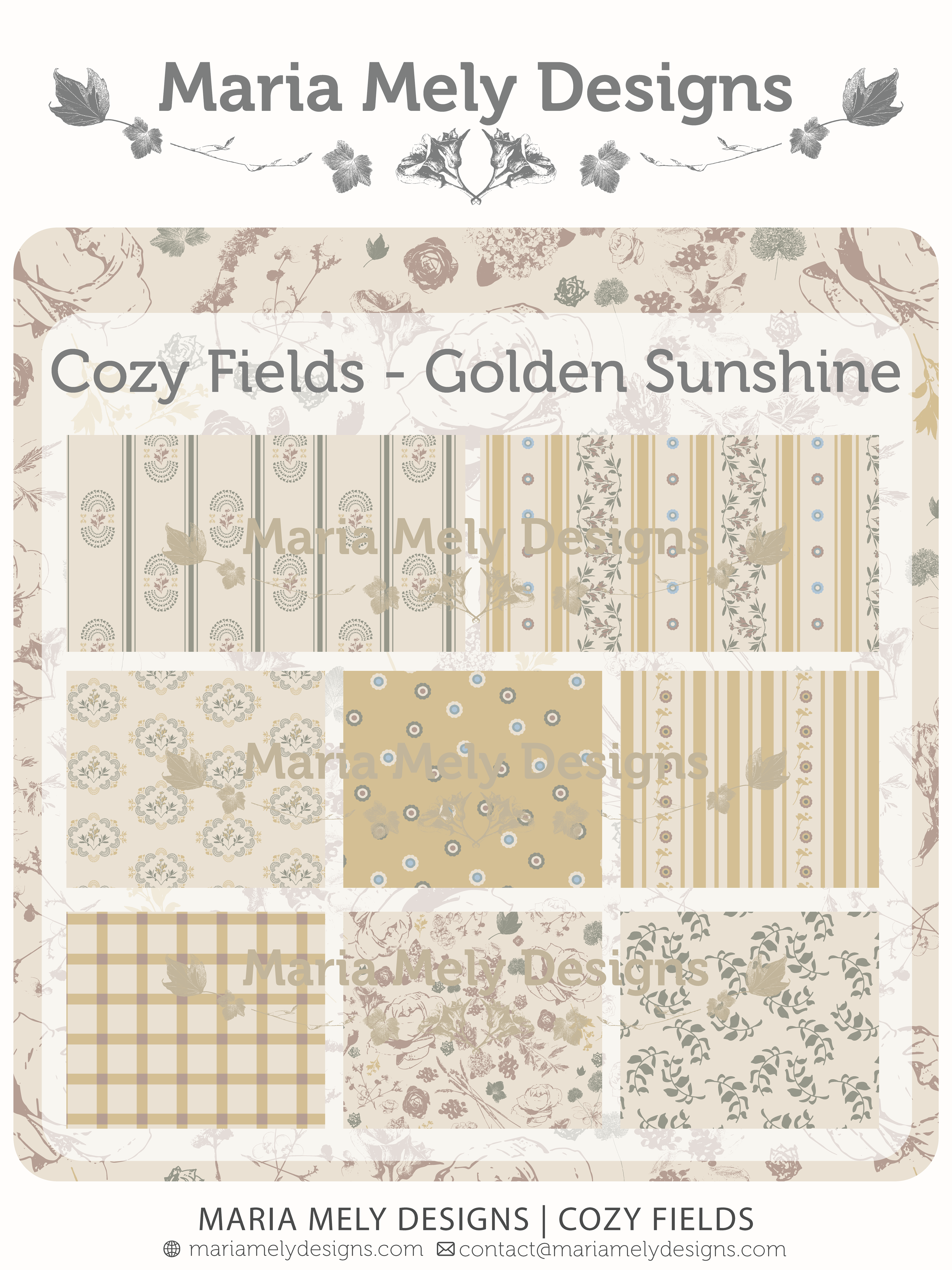 Cozy Fields - Golden Sunshine colour way