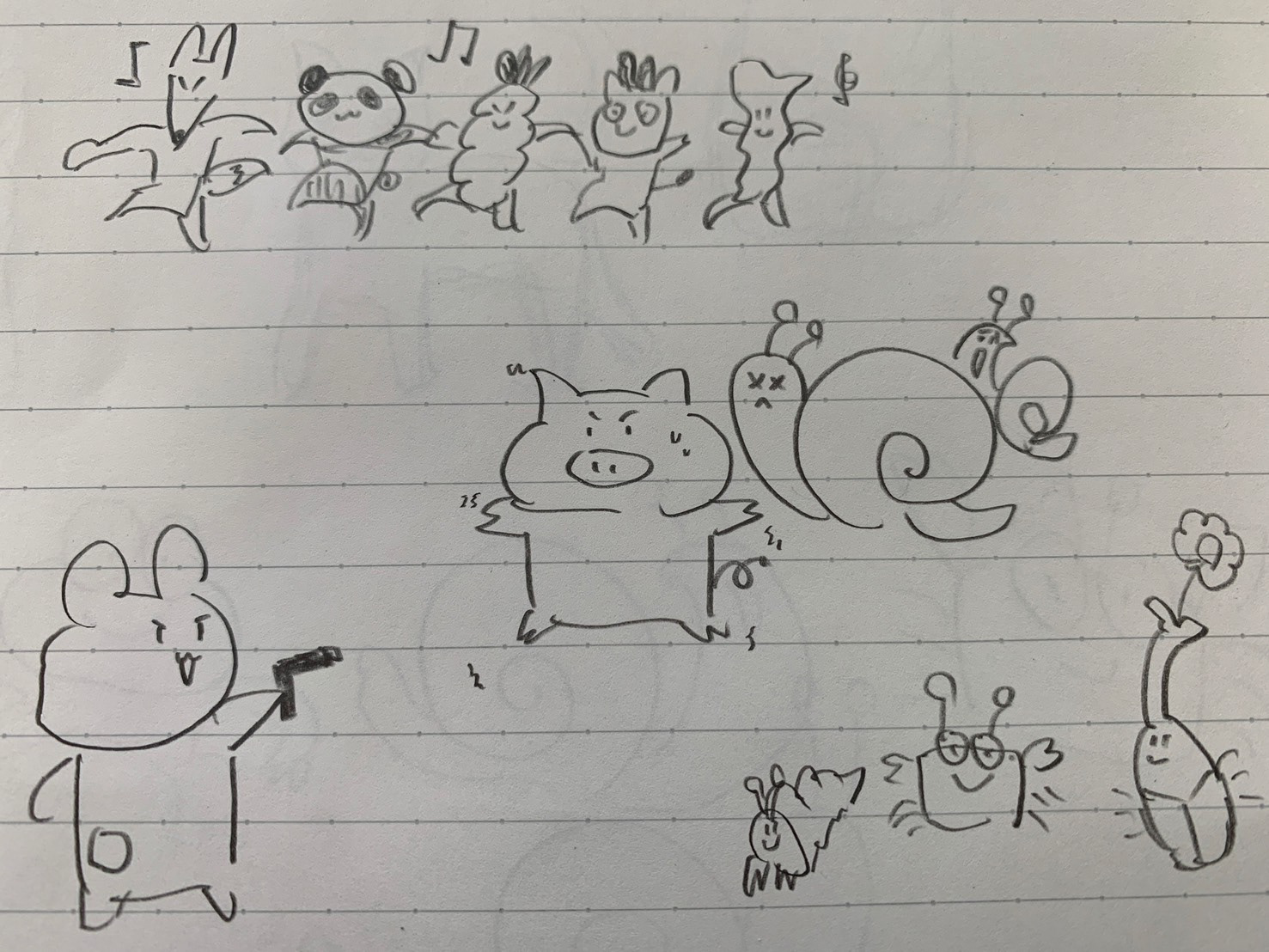 勇敢なブタ