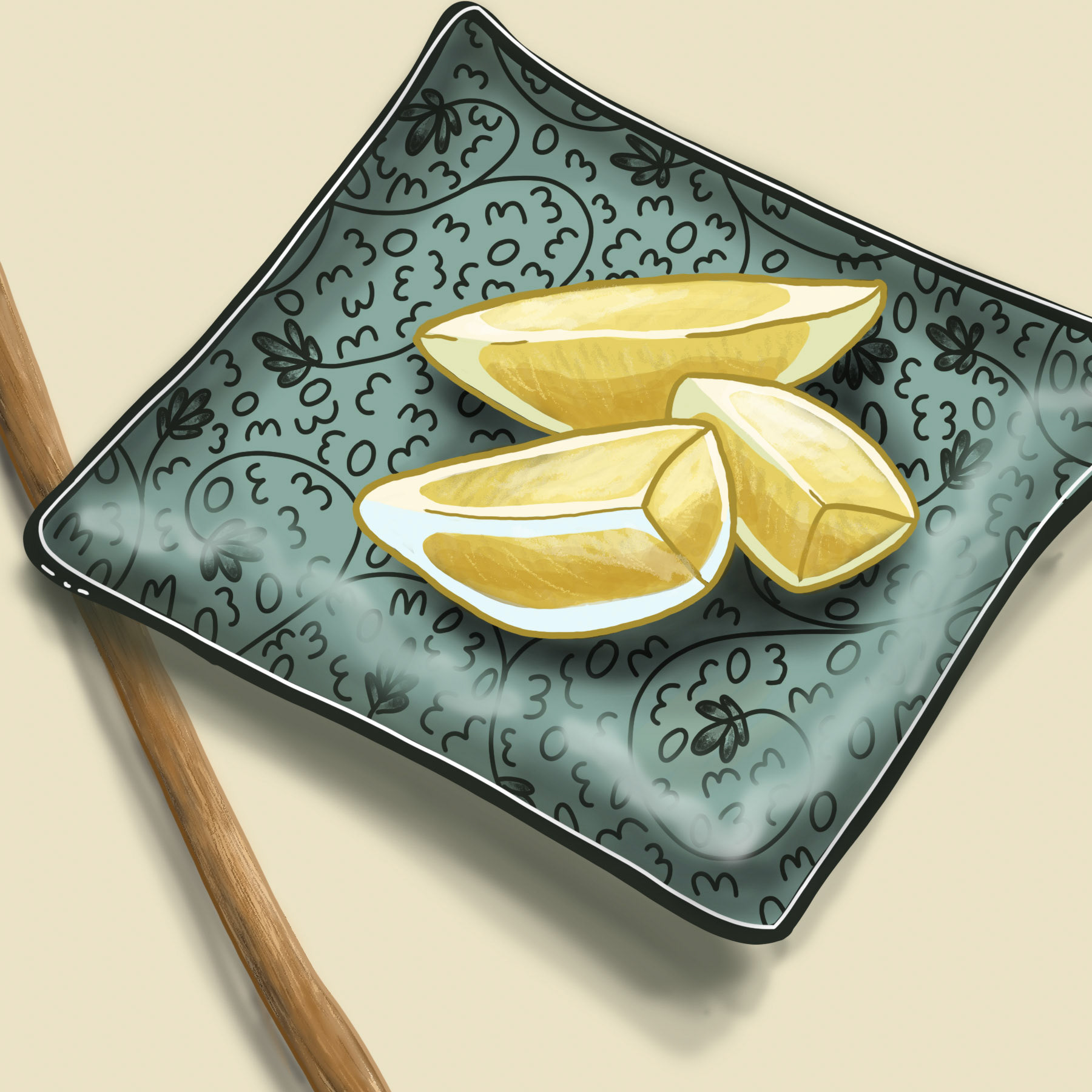 Lemon still-life, Photoshop, 2022