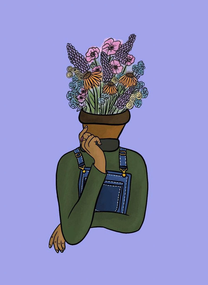Pothead sticker, Procreate, 2020