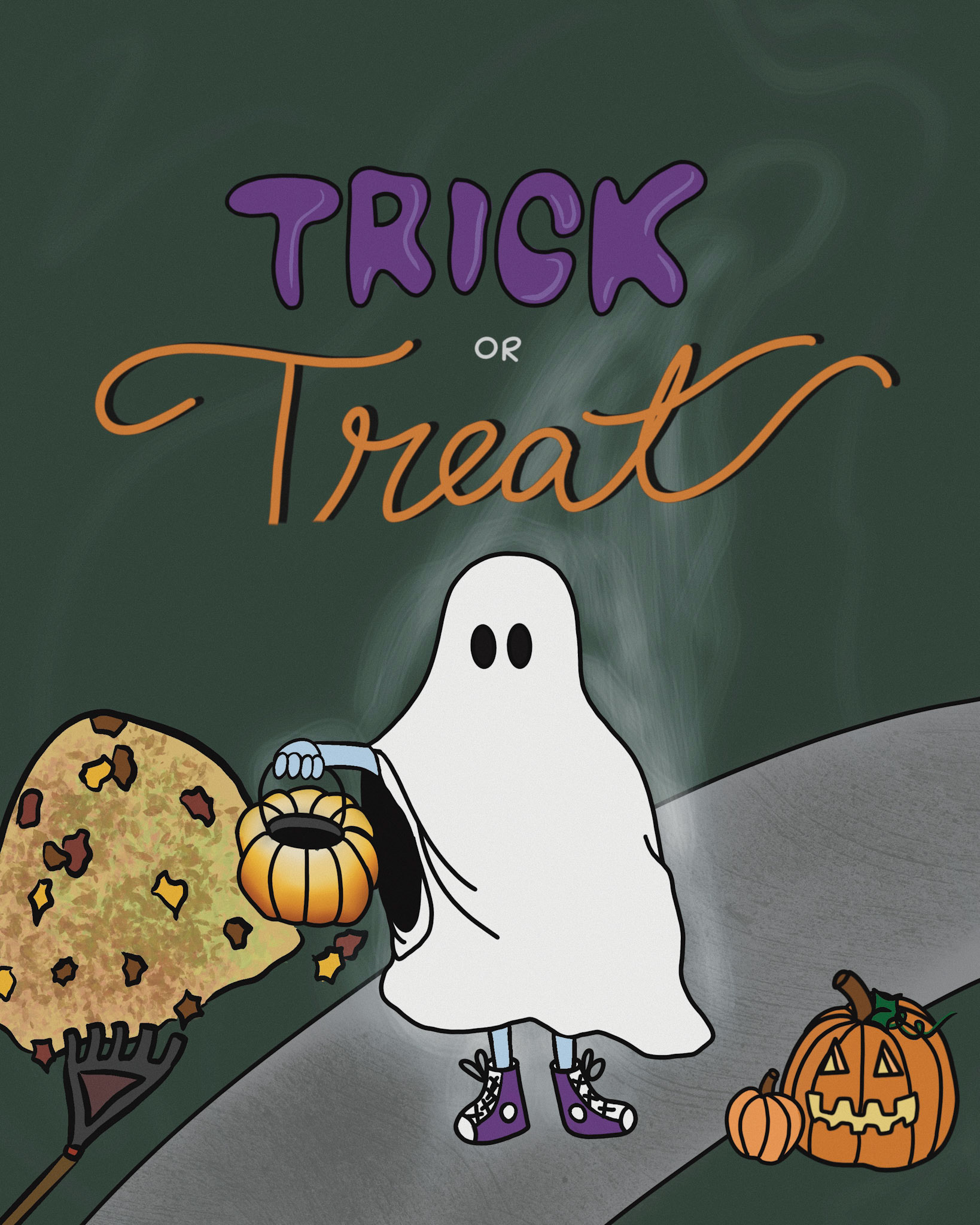 Ghost, Procreate, 2020