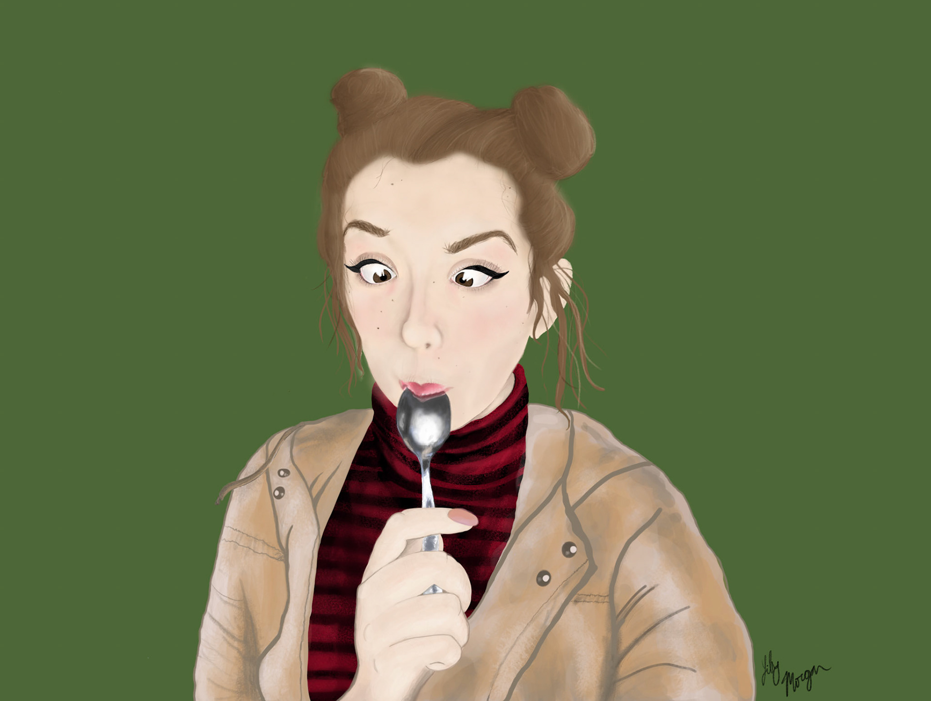 Self-portrait, Photoshop, 2019