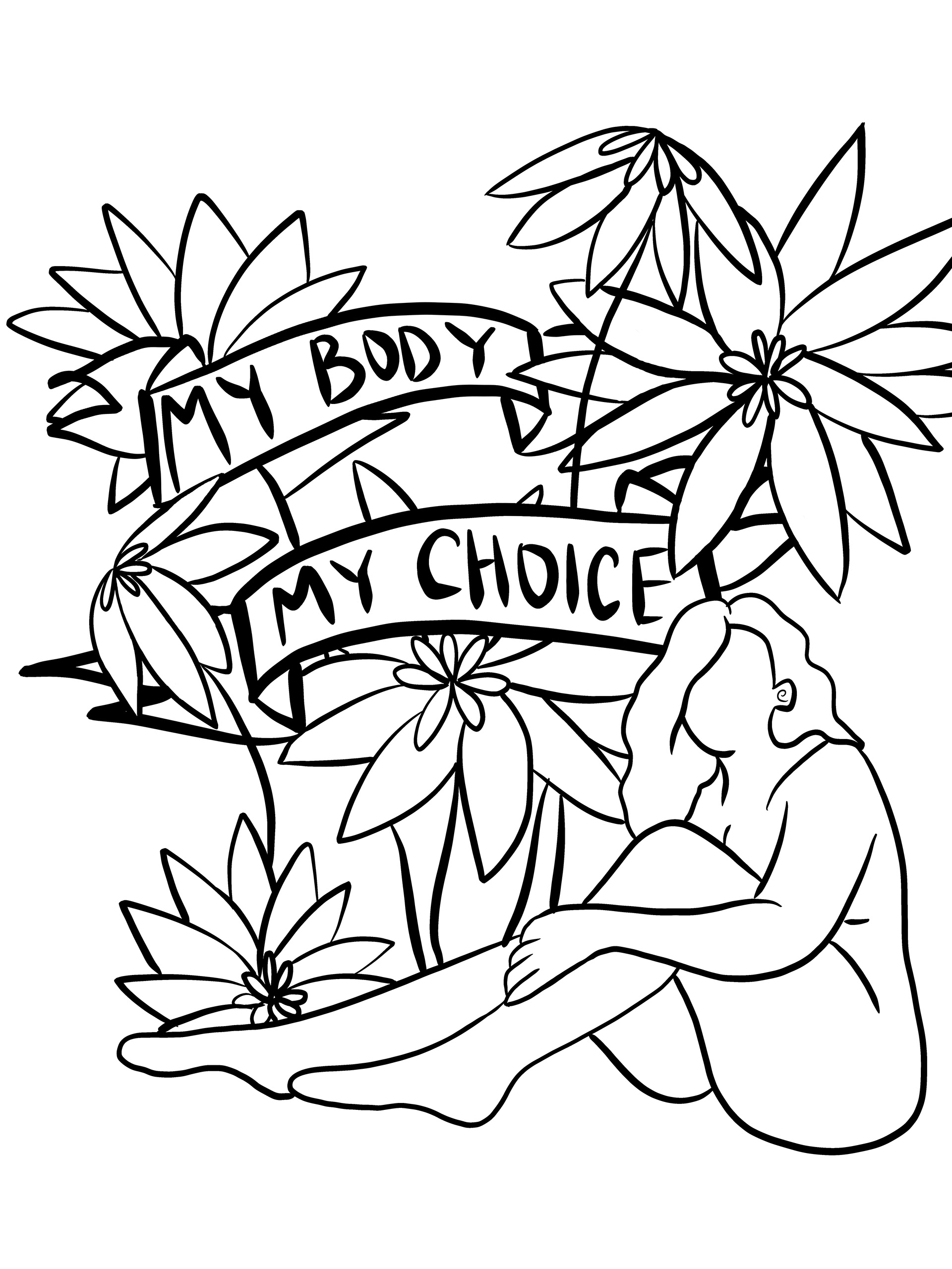 Lily Morgan - My Body, My Choice Poster Illustration