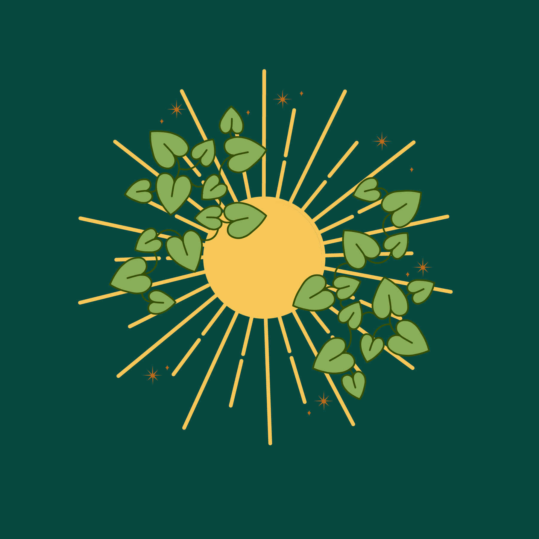 Golden Vibes, Illustrator, 2021