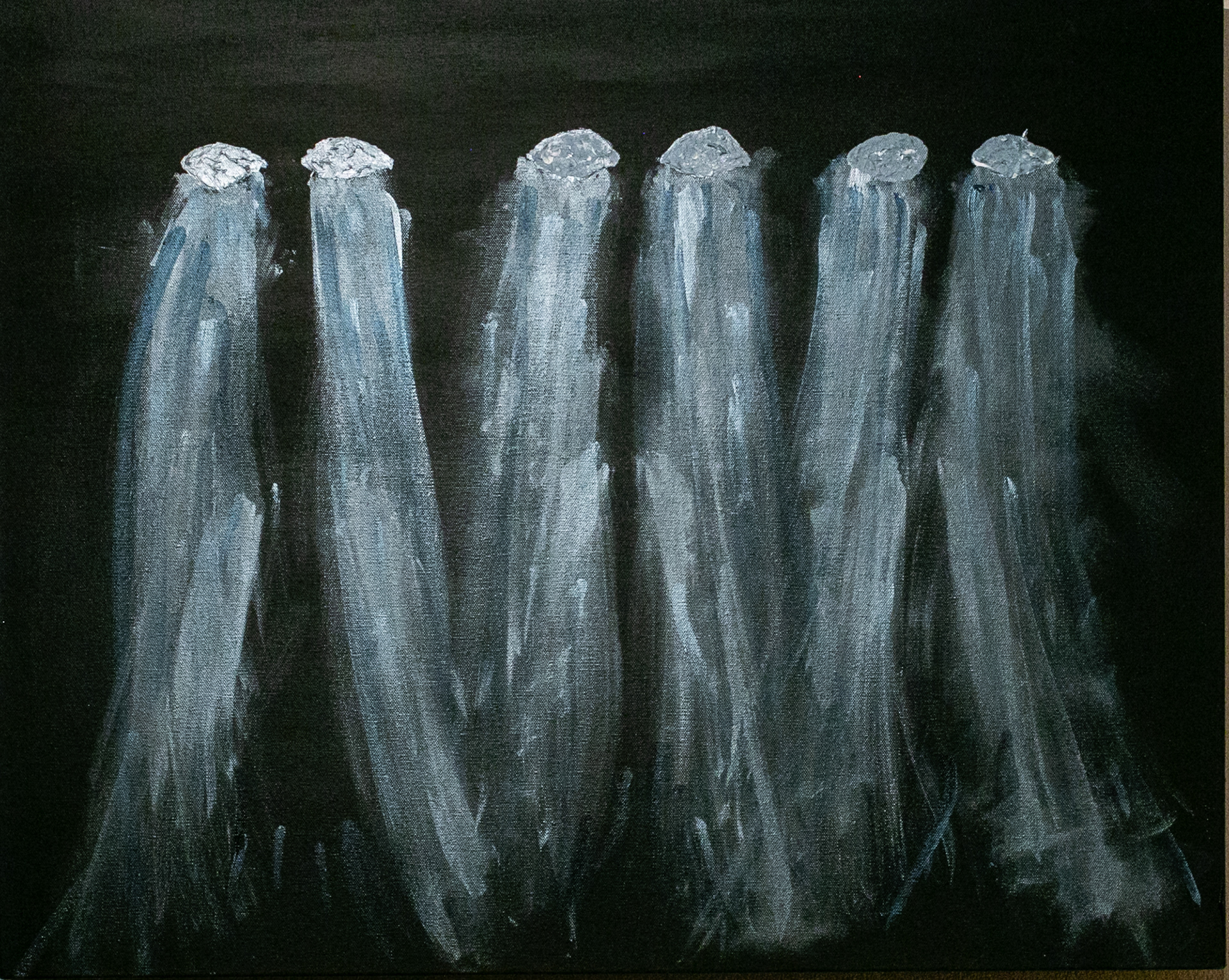 HÁR JAFNHÁR ÞRIÐI 36x24" Acrylic on Canvas Mar 2020