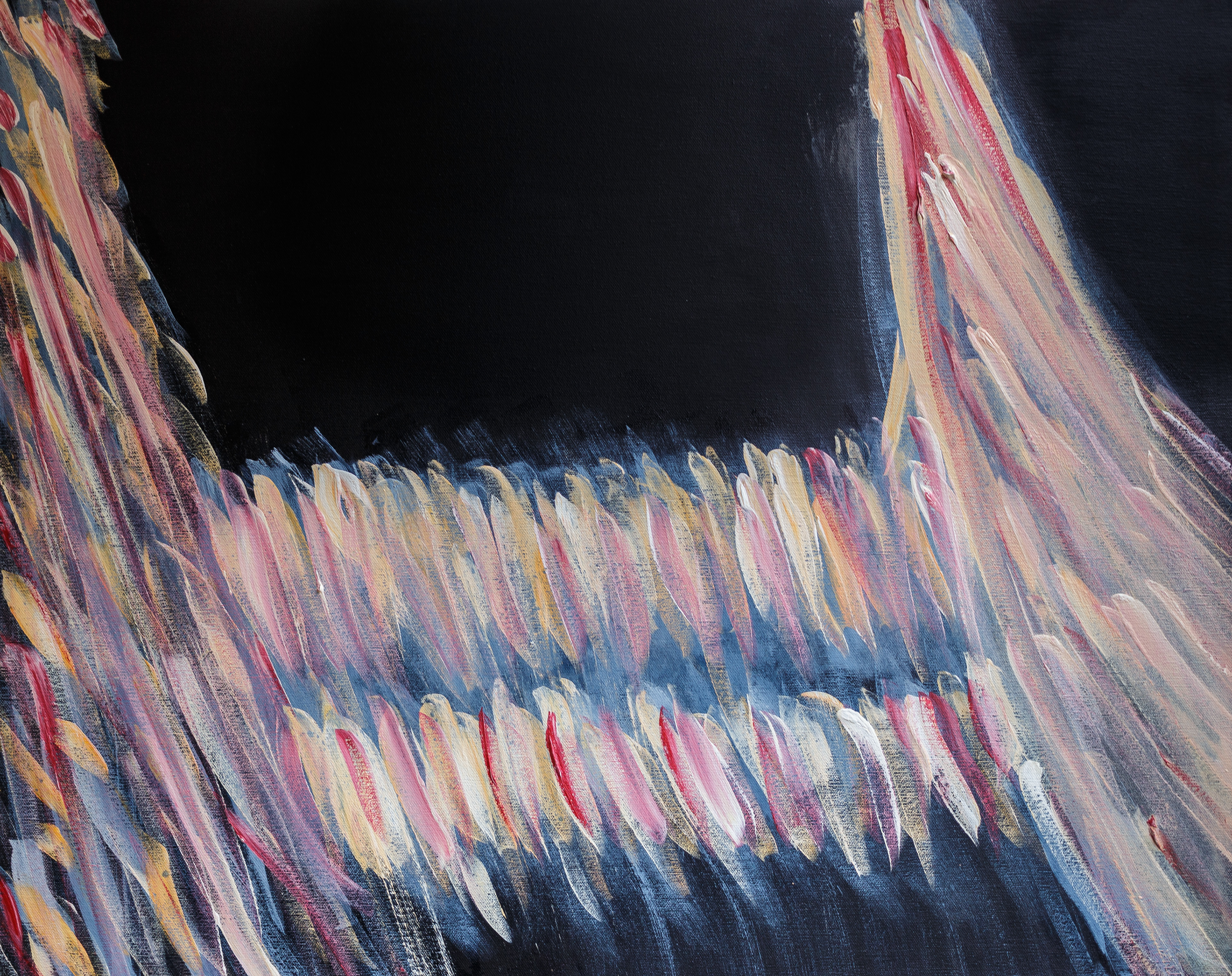 UNDER FALCON WING 36x24" Acrylic on Canvas May 2019