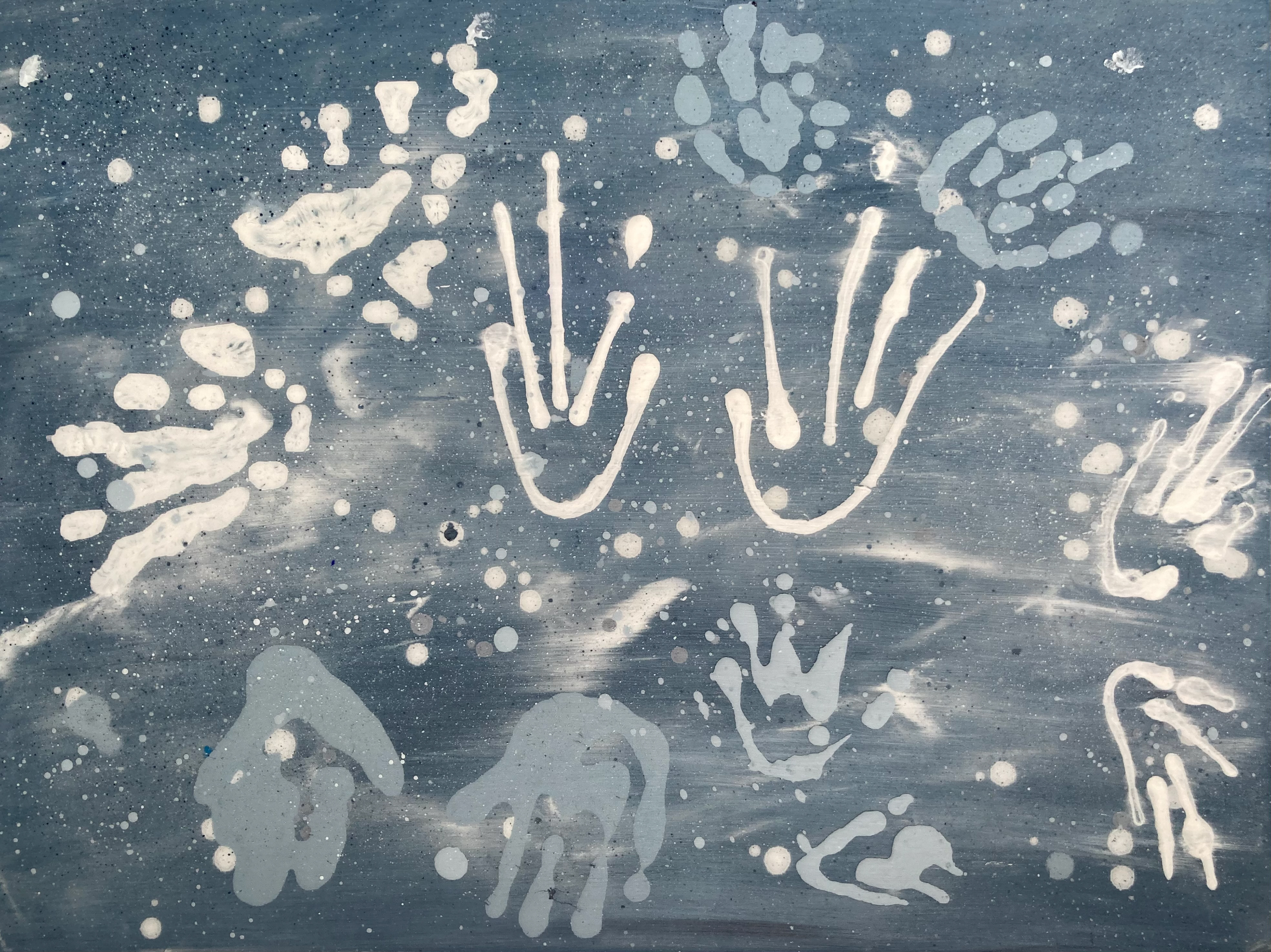 UNDER ICE 24x18" Acrylic on Canvas Jan 2025