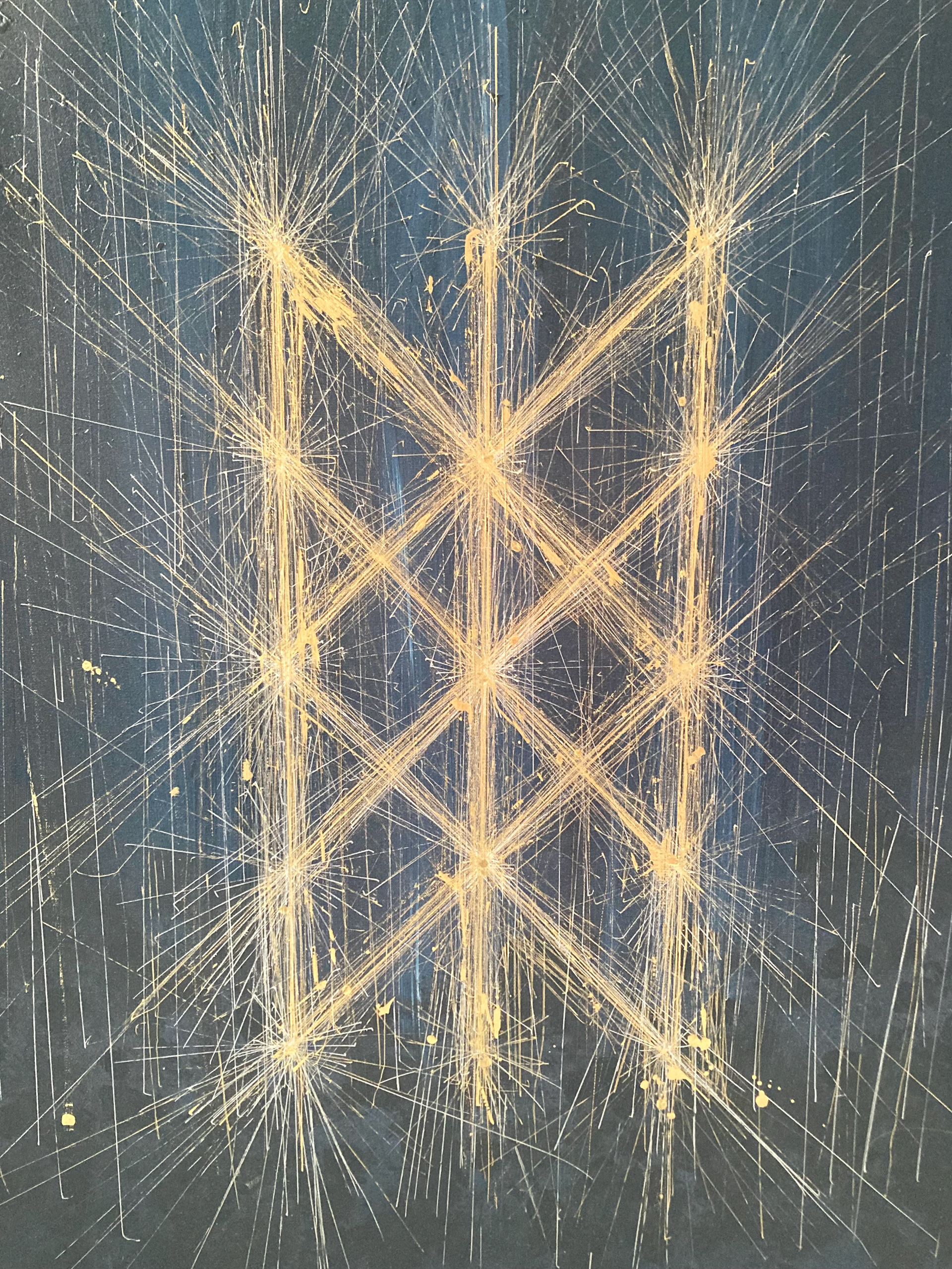 ALLT, ALLIR, ÖLL 24 x 30" Acrylic & Ink on Canvas