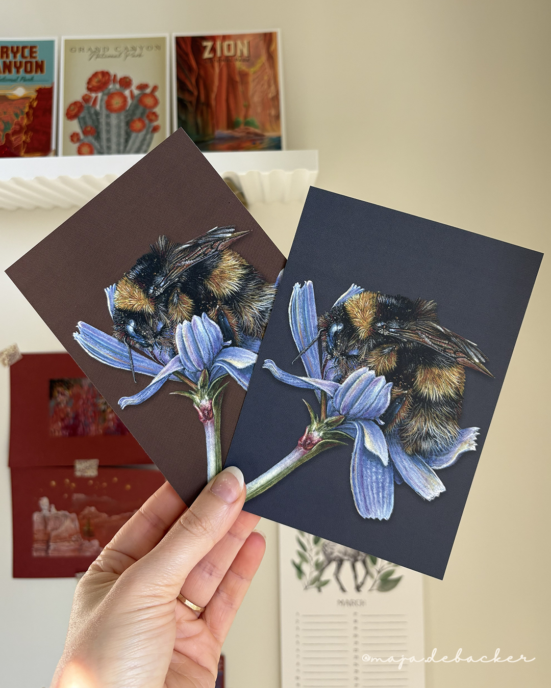 Bumblebee in blue/brown (A6)