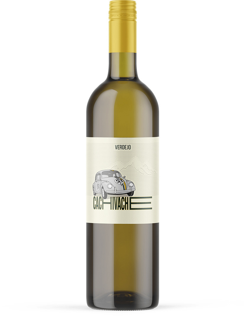 Mockup botella Cachivache vino verdejo