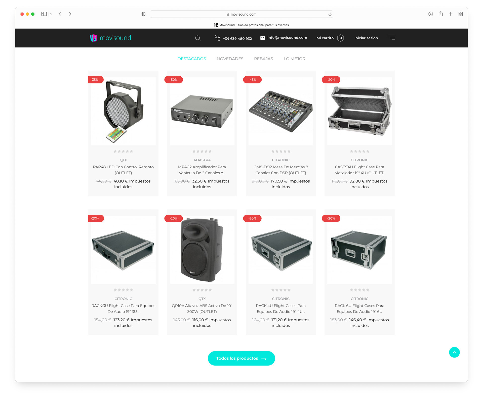 Tienda online prestashop de negocio ubicado en Tudela (Navarra)