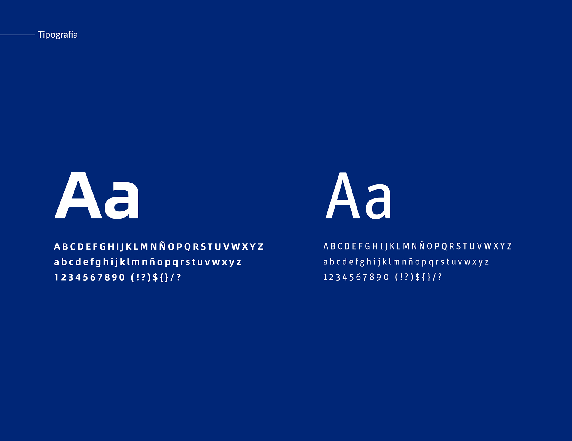 Tipografía identidad visual para la marca W-efficiency
