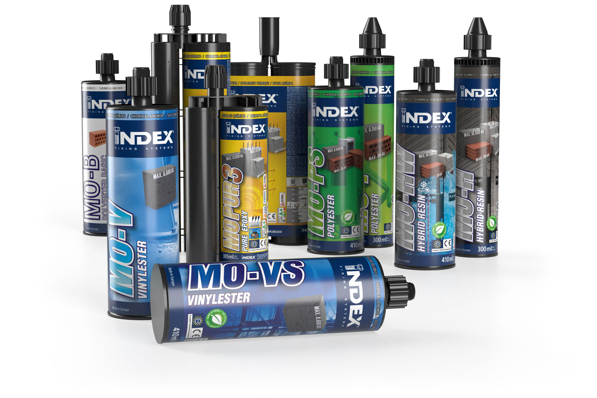 Renderizado modelado 3D gama botes industrial