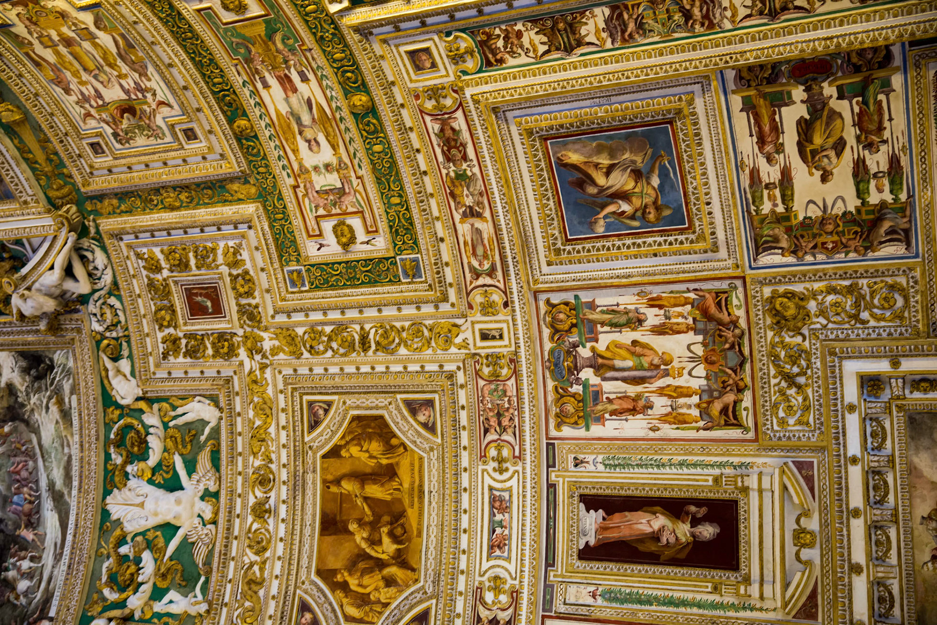 The Gallery of Maps Vaulted Ceiling, Vatican City, Italy