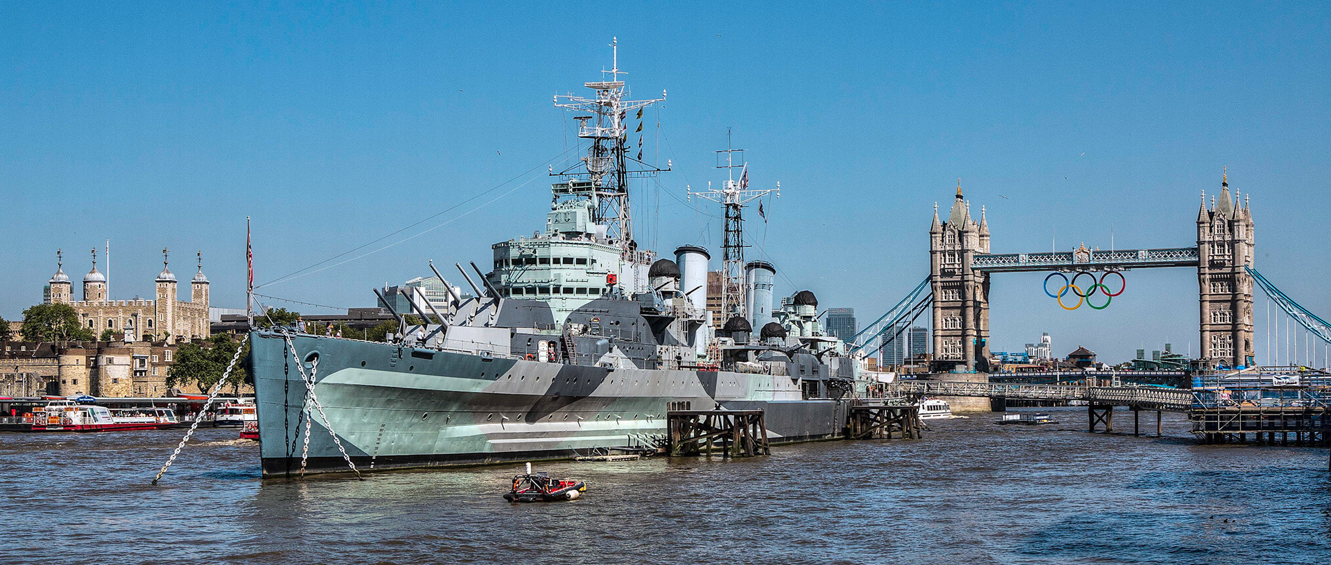 Tower Bridge and HMS Belfast