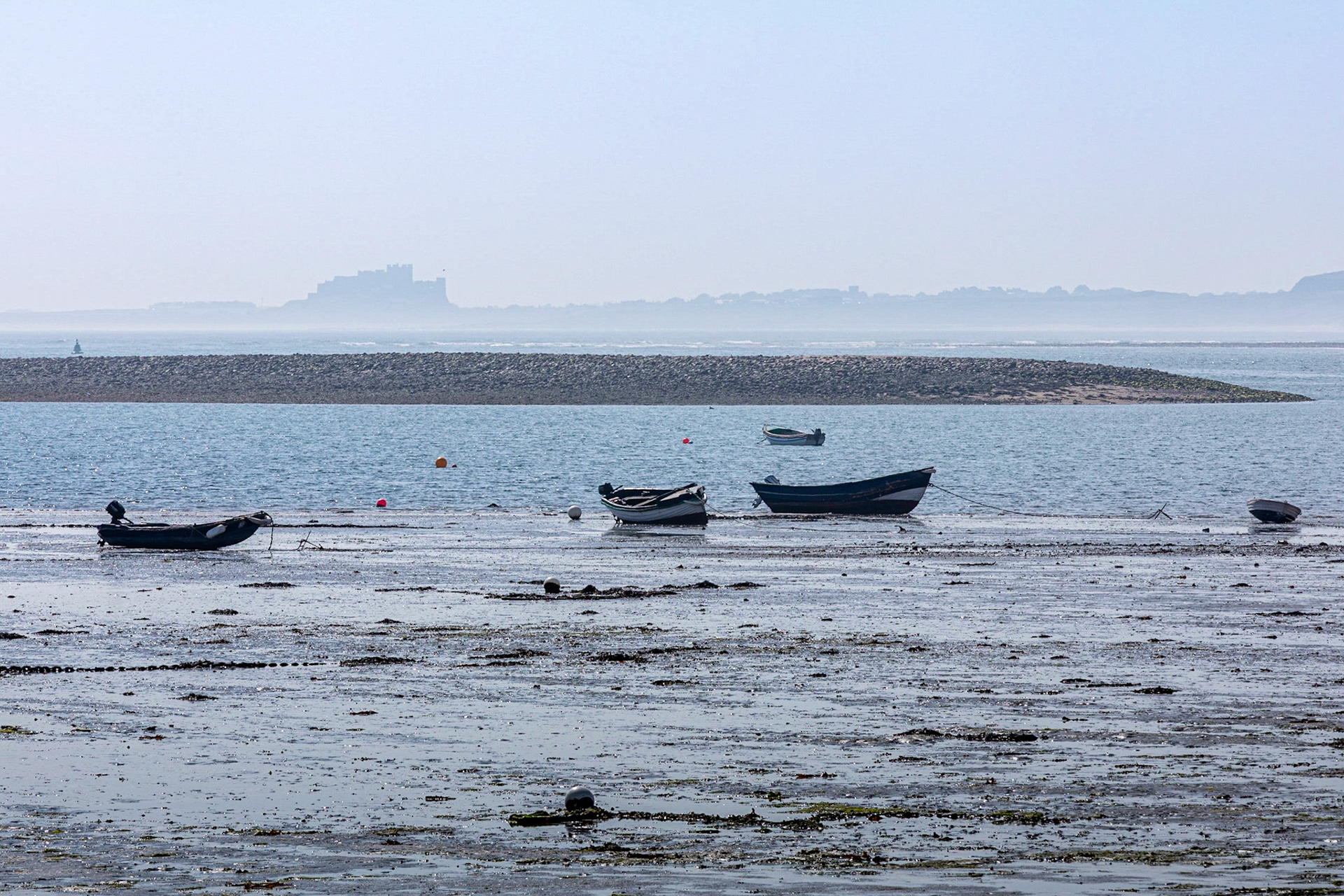 Banburgh Castle from Lindisfarne