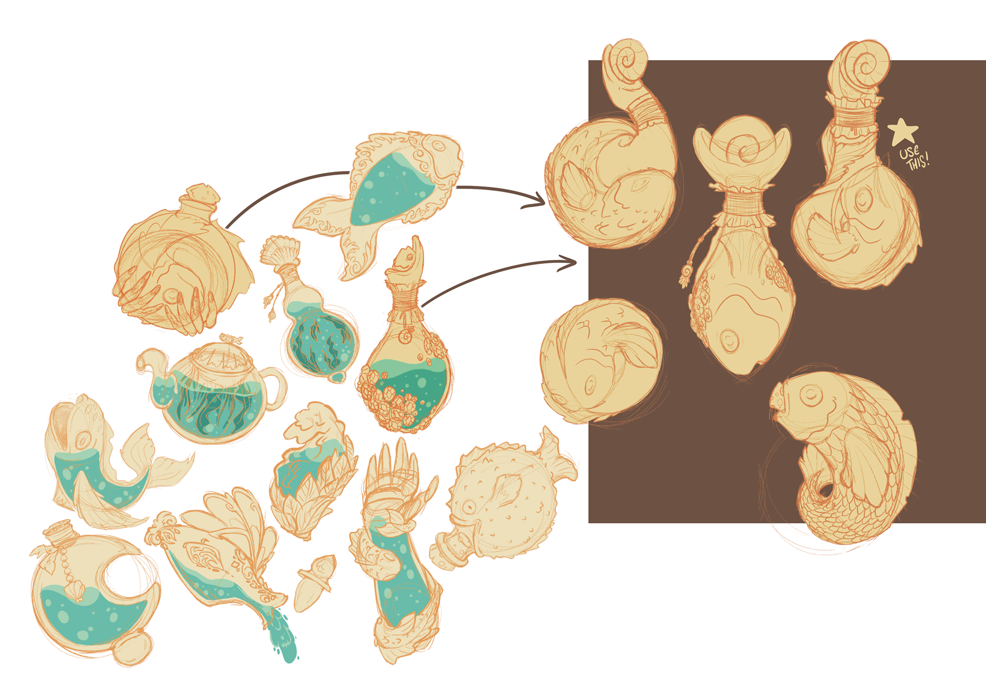 Elixir, Initial Sketches
