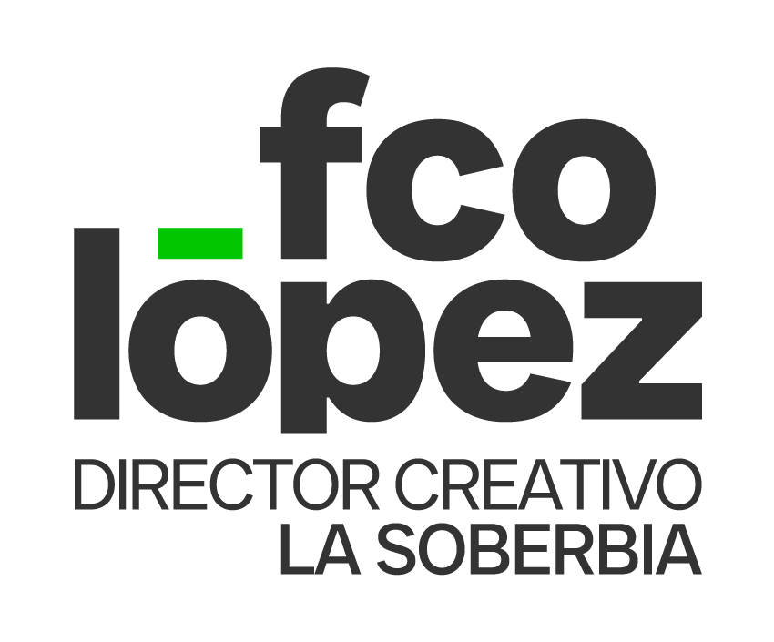 Logo Fco López, Director Creativo, La Soberbia