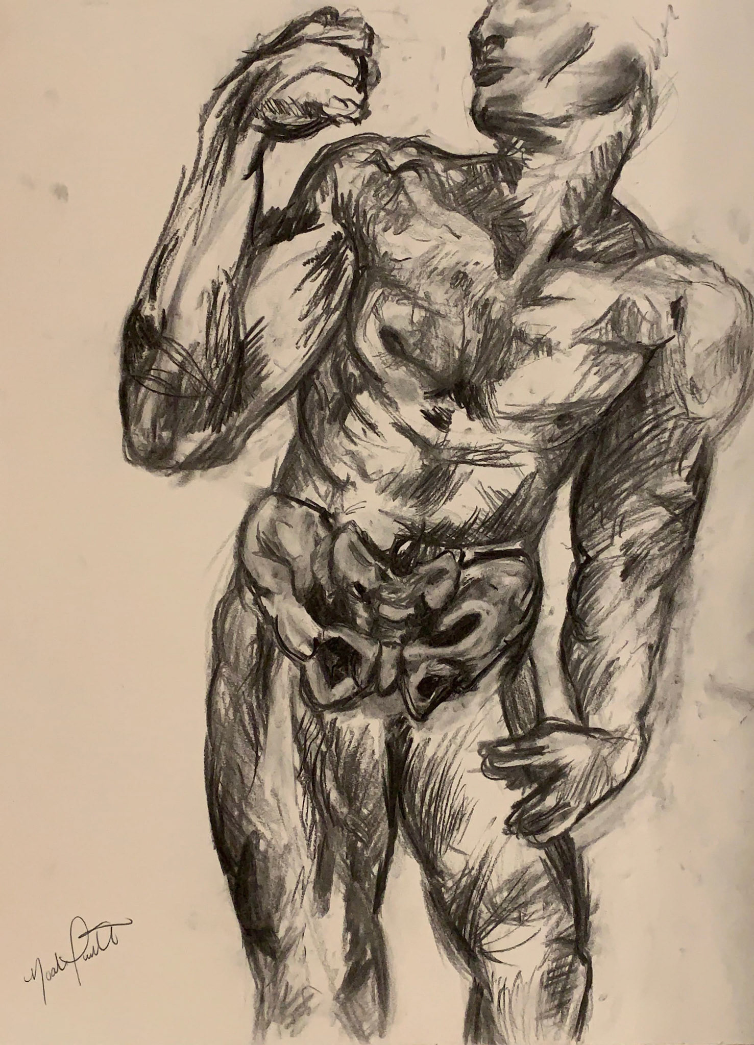 Anatomical (2019), charcoal