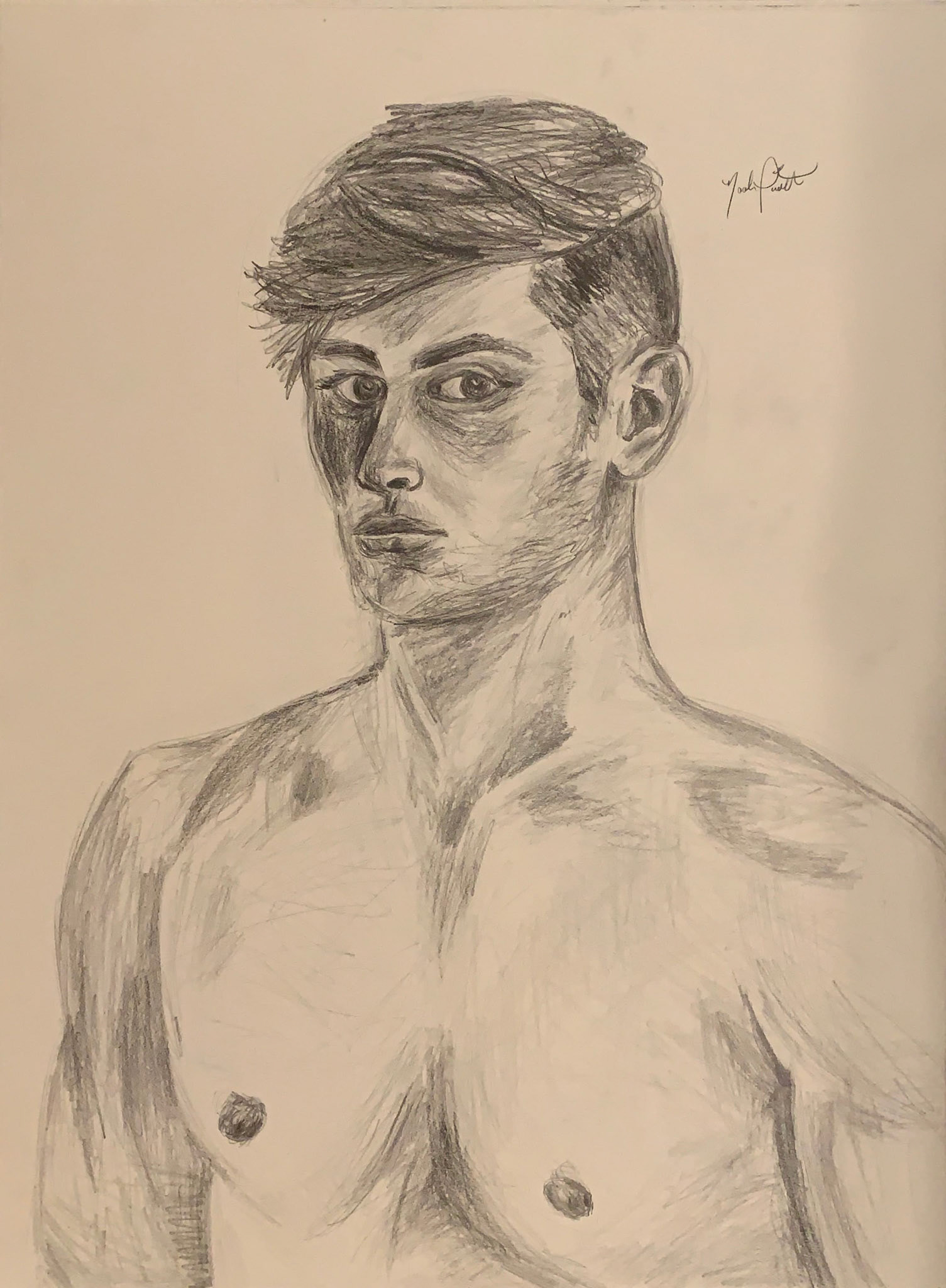 Self-portrait (2019), pencil