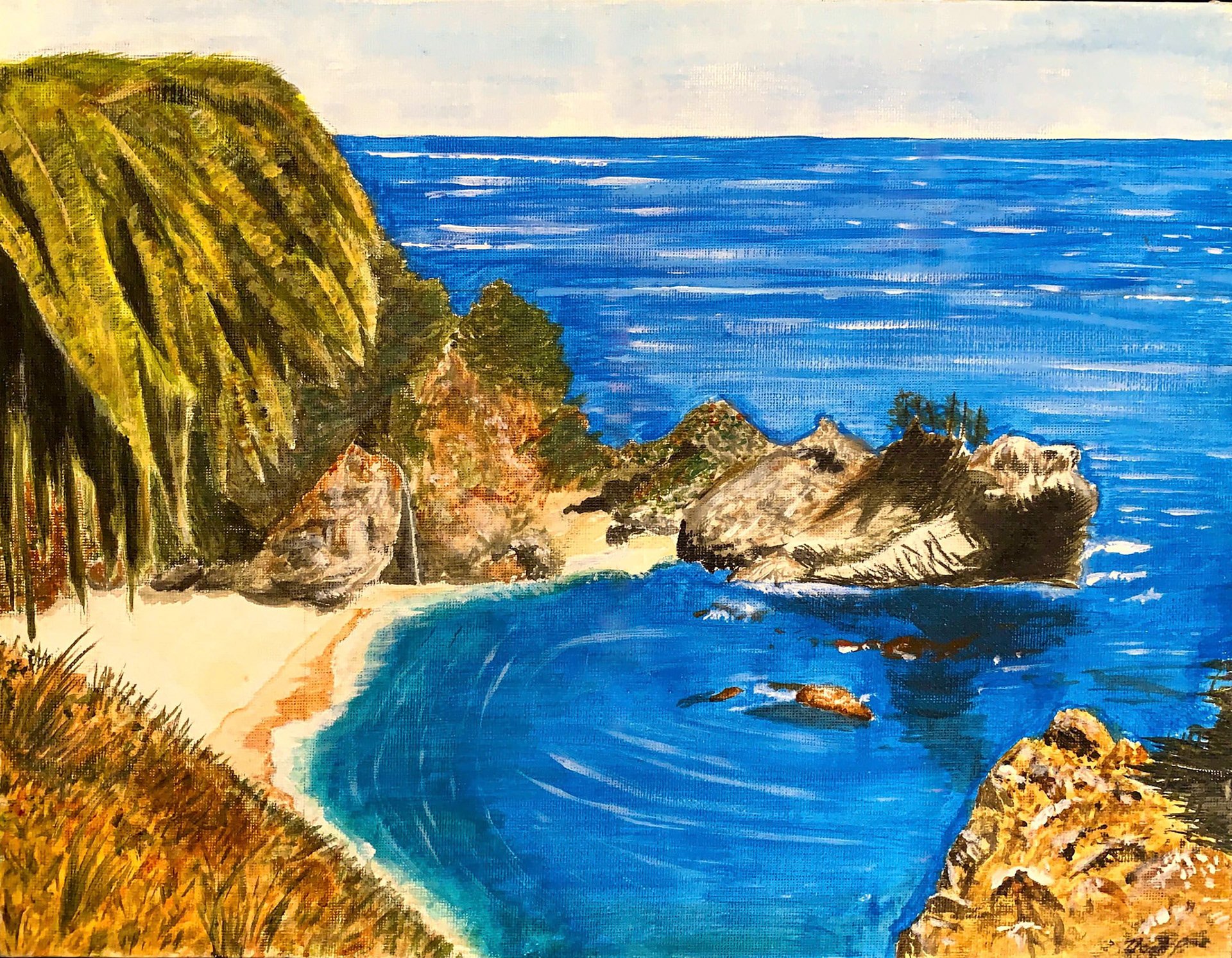 California coastline (2014), acrylic