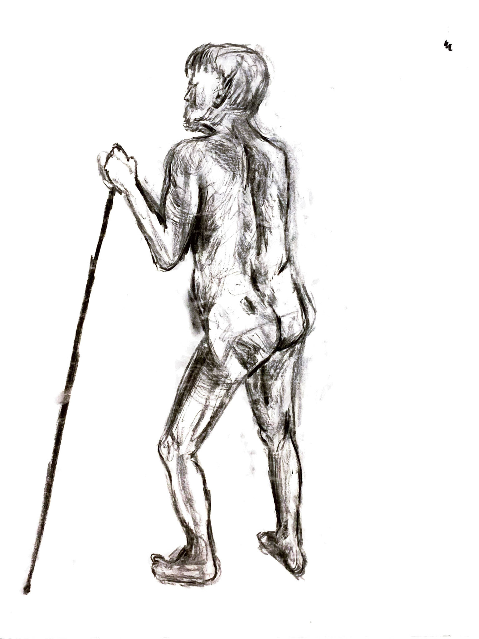Figure drawing (2019), charcoal