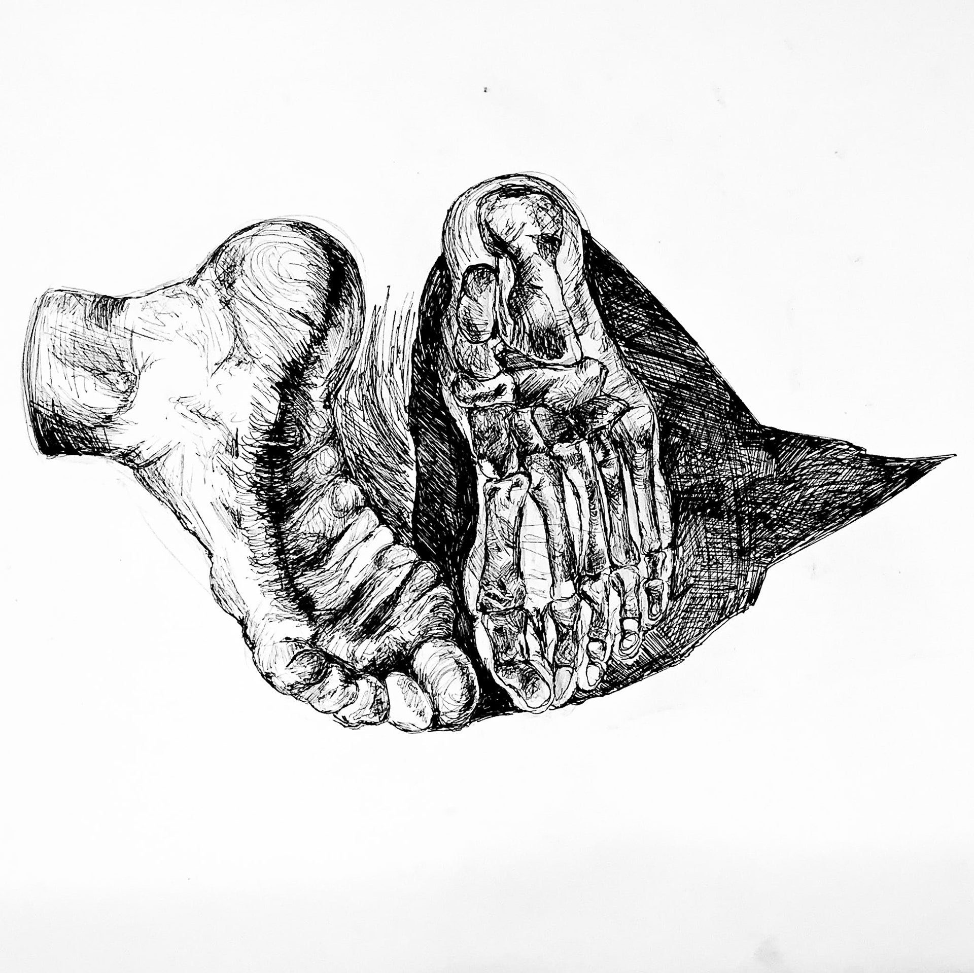 Anatomical: "Fetish" (2019), pen