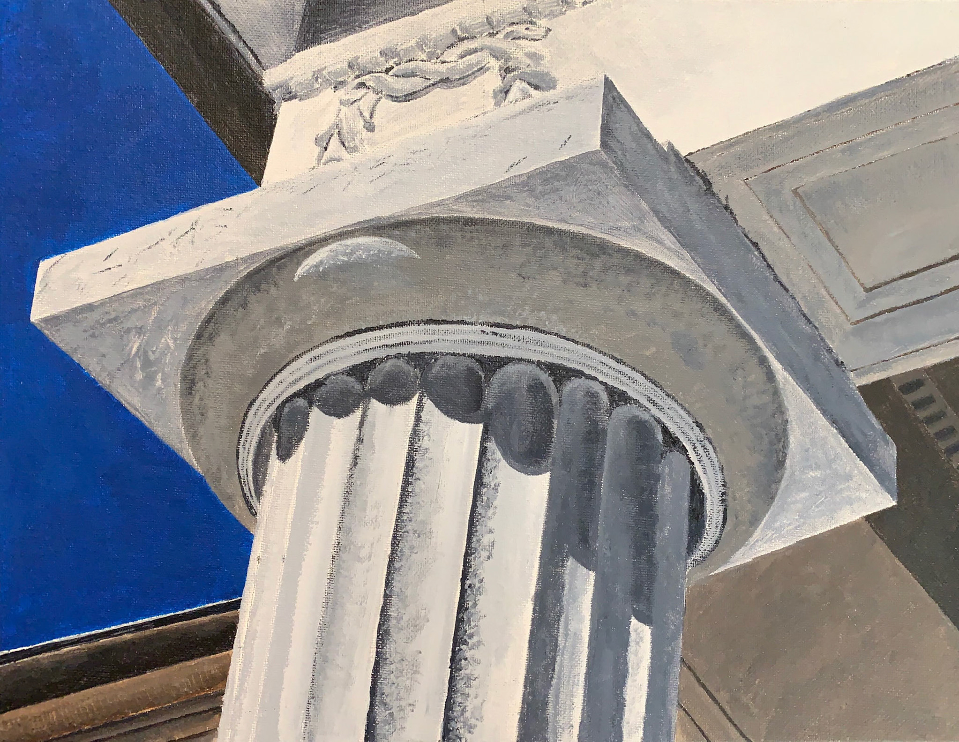 Vanderbilt column (2015), acrylic