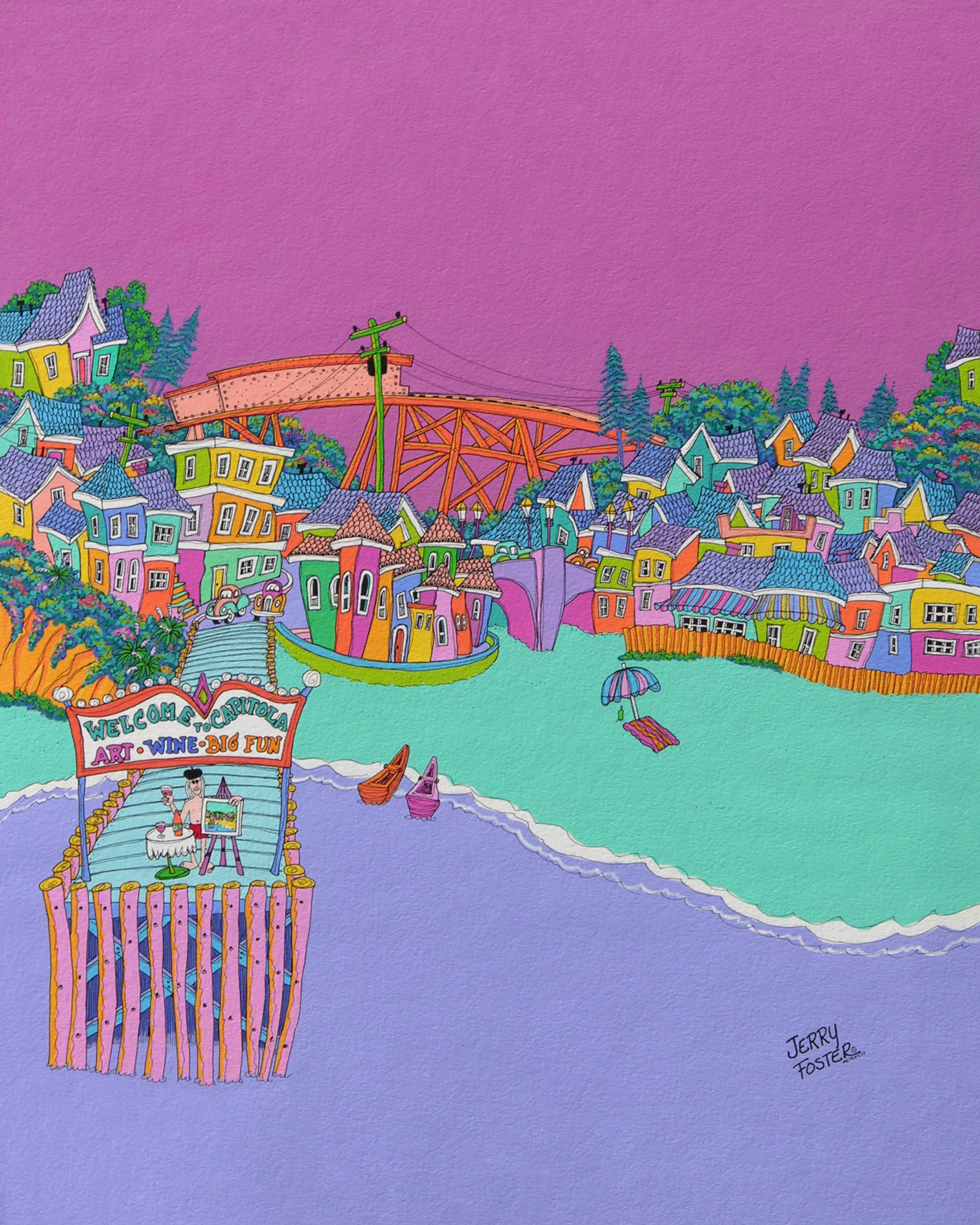 Self Portrait in Capitola  • 1994
