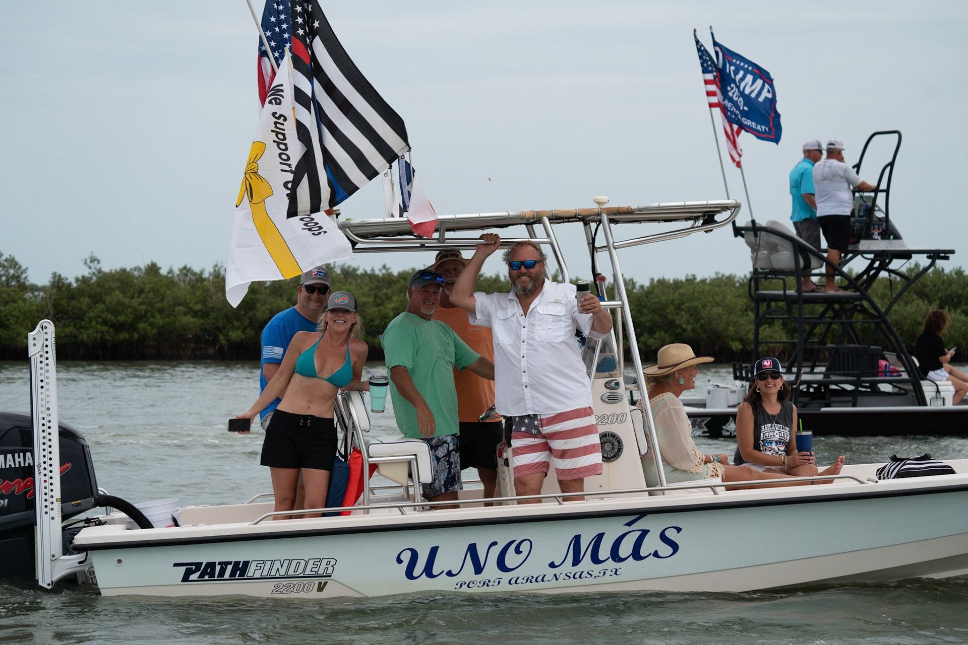 Trump Rockport to Port Aransas boat Parade 2020