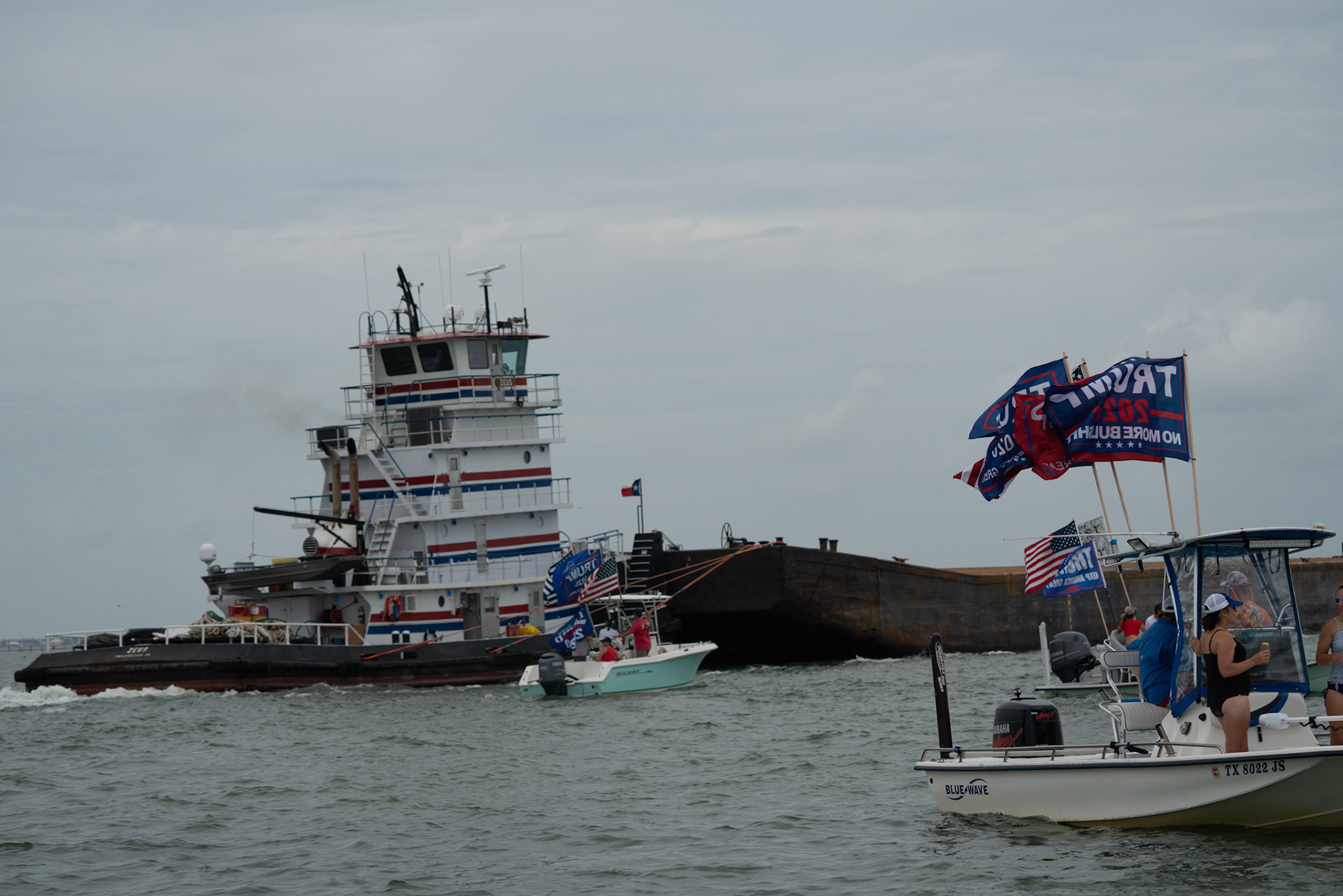Trump Rockport to Port Aransas boat Parade 2020