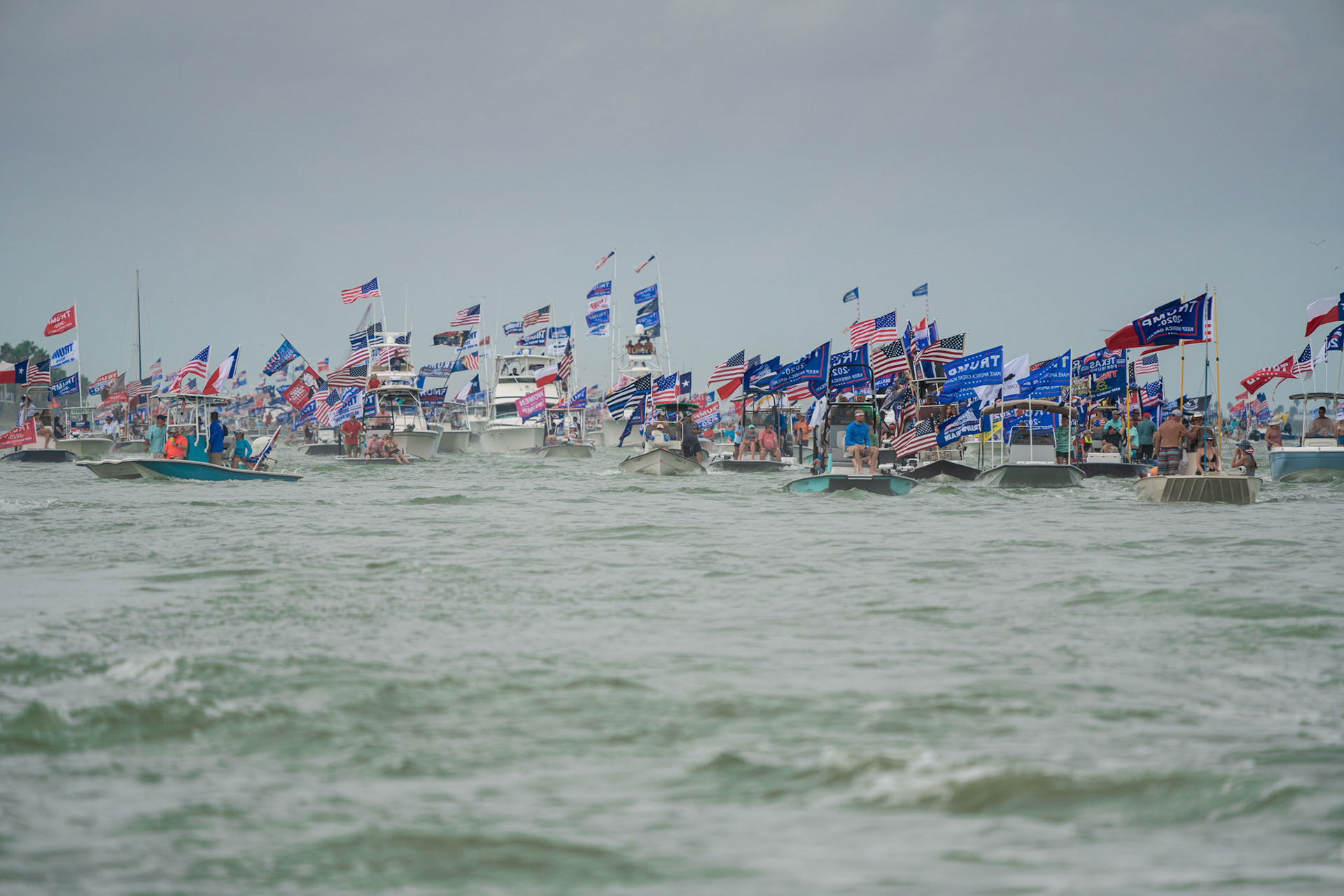 Trump Rockport to Port Aransas boat Parade 2020