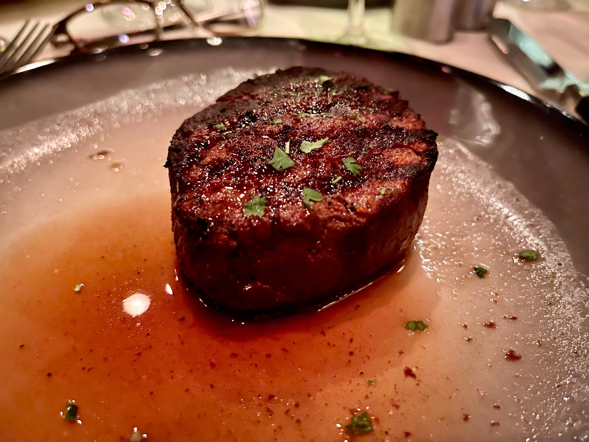 7oz Wagu fillet at Morton’s Steak House