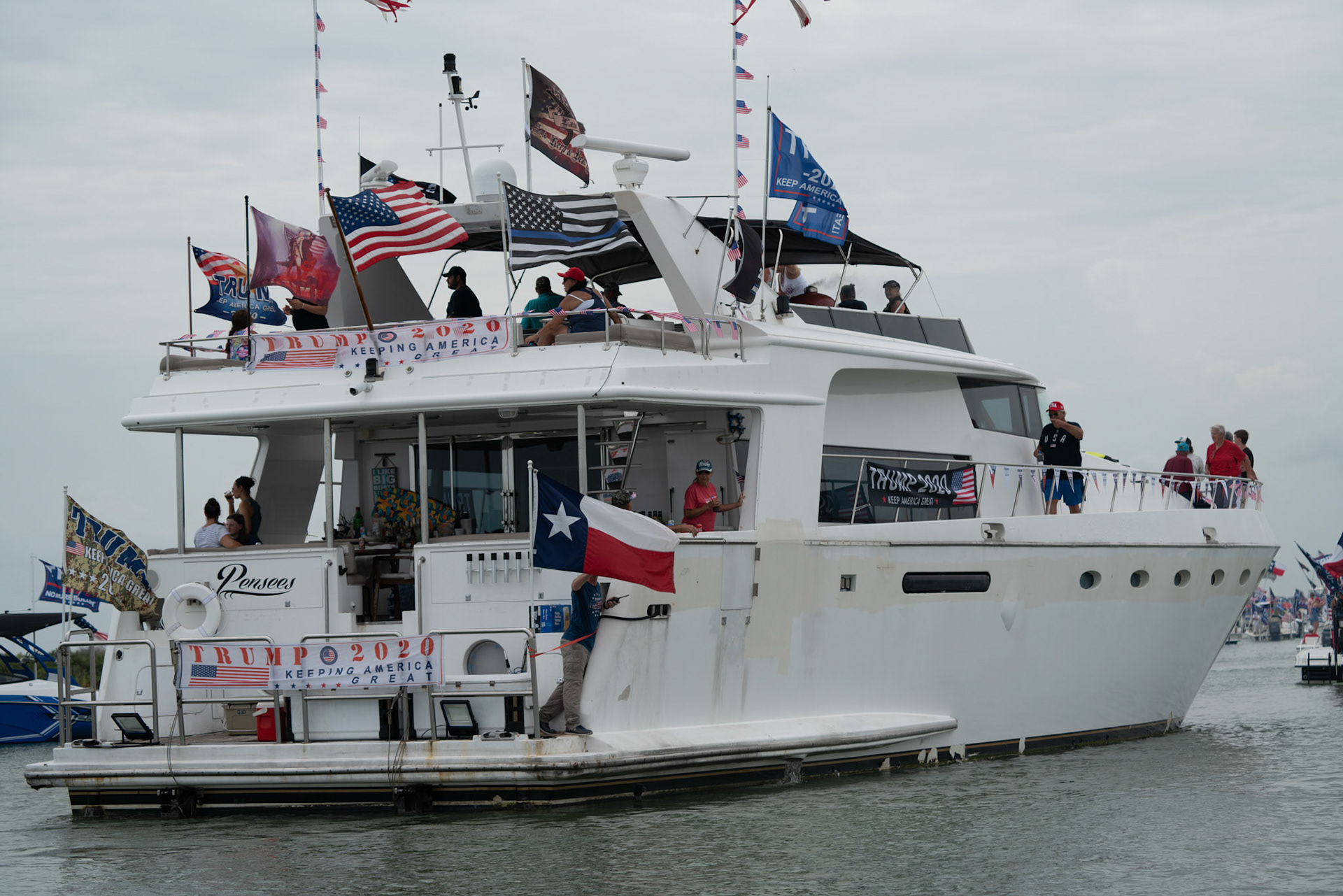 Trump Rockport to Port Aransas boat Parade 2020
