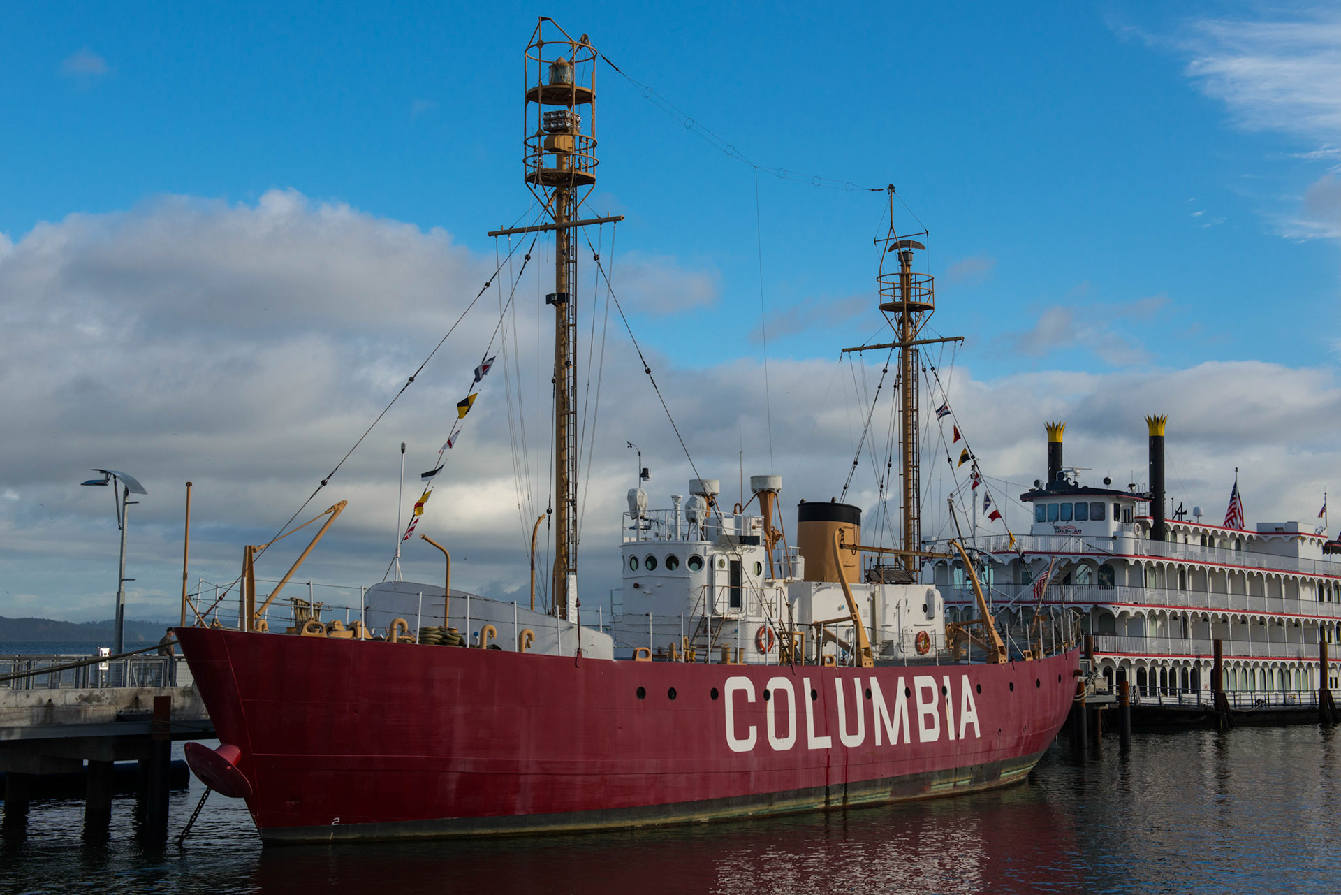 Commissioned in 1951, Columbia was the fourth and final lightship stationed at the mouth of the Columbia River.