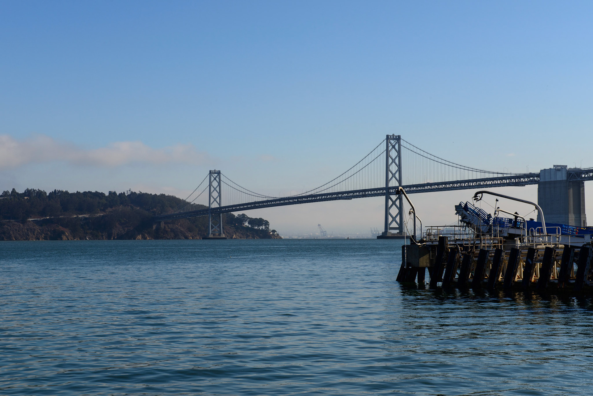 View of the Bay Bridge from the Port of San Francisco