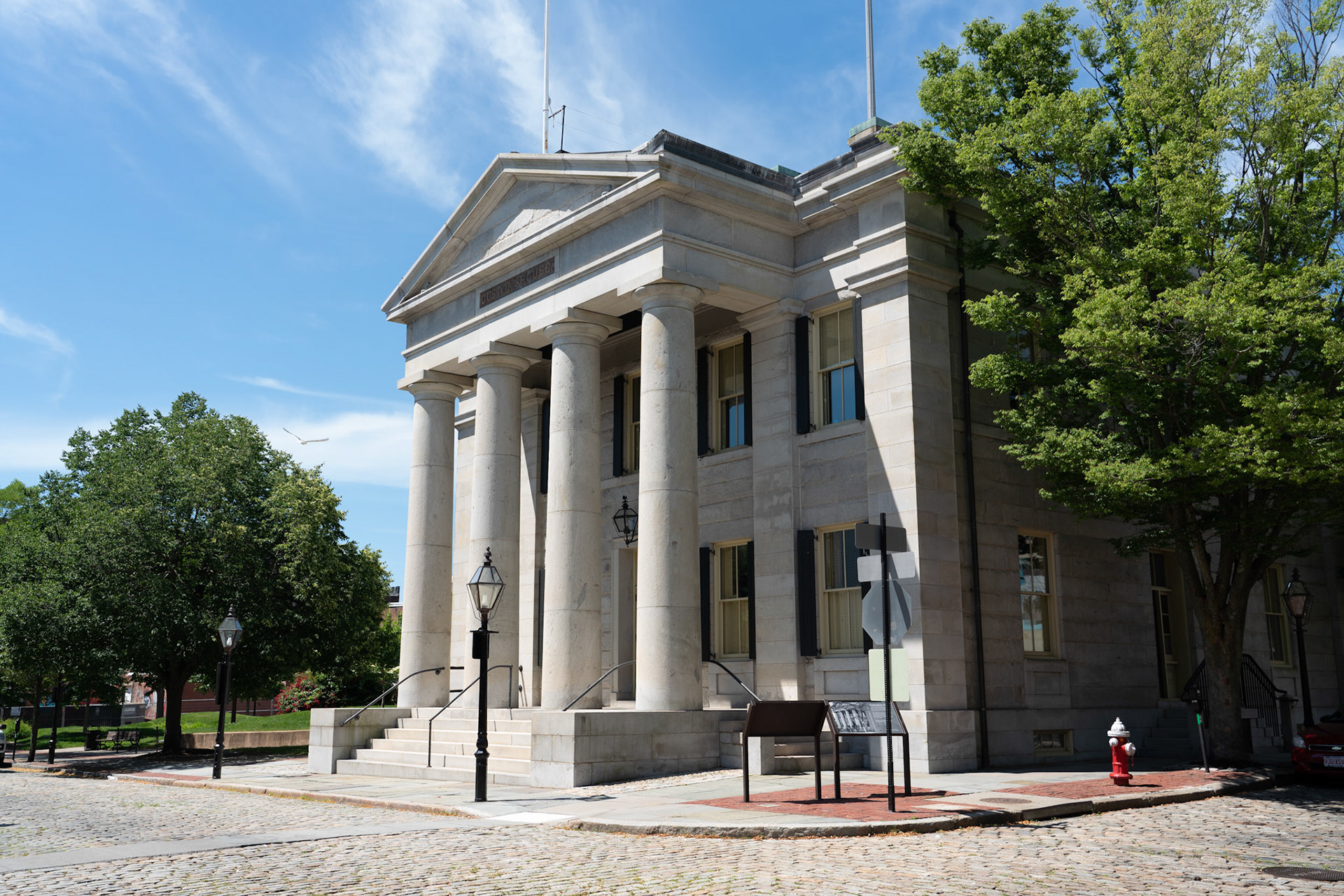 New Bedford Customs House. Was used to collect taxes on goods passing thru the port.