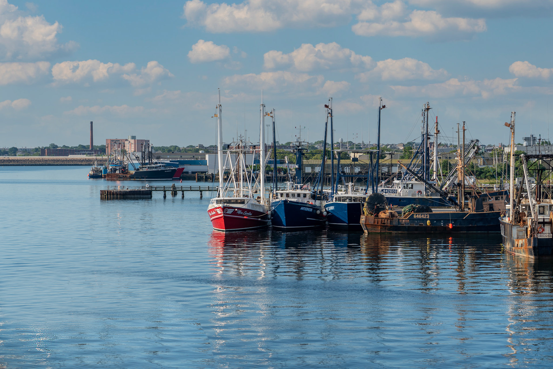 Fishing fleet in New Bedford, MA